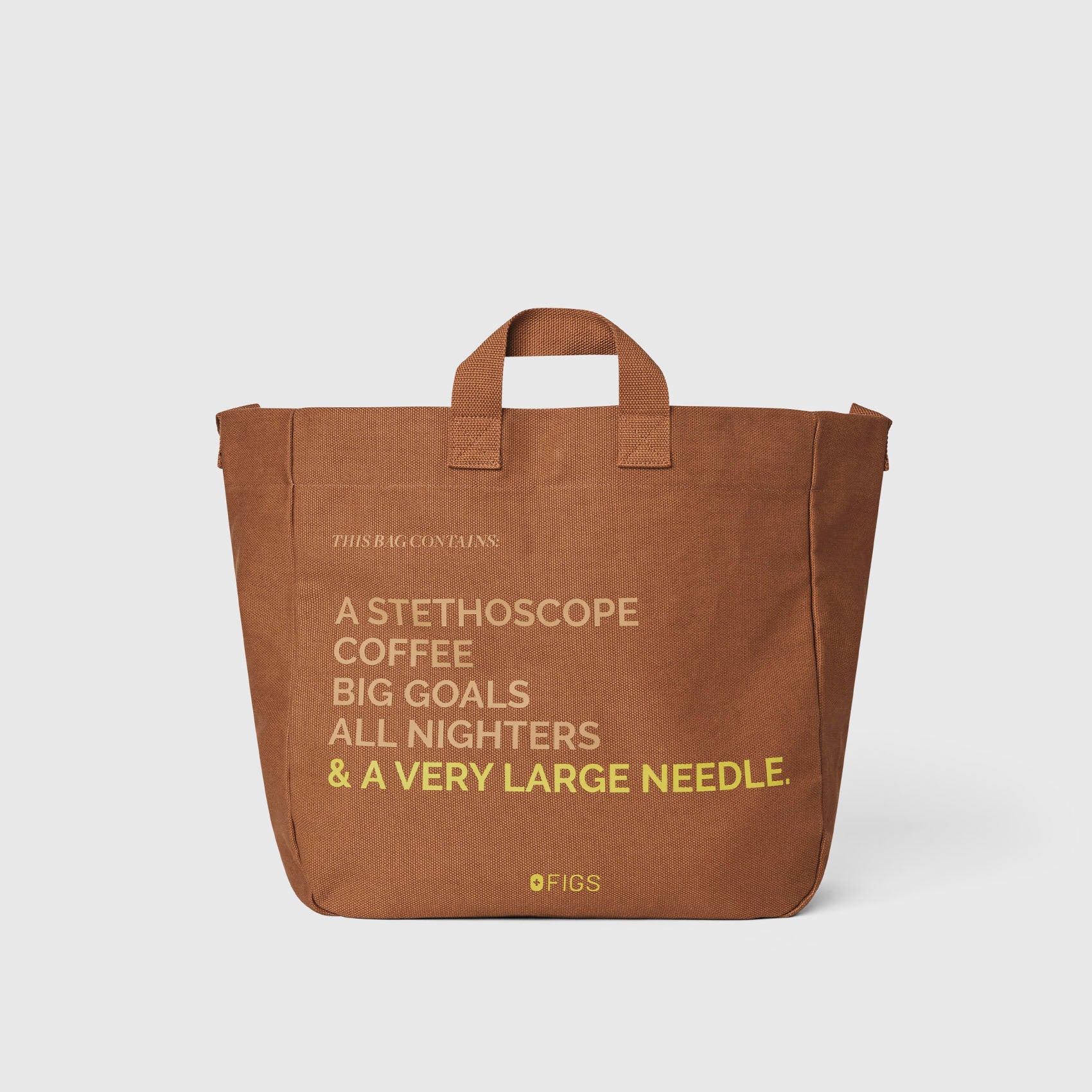 Mocha A Very Large Needle Tote