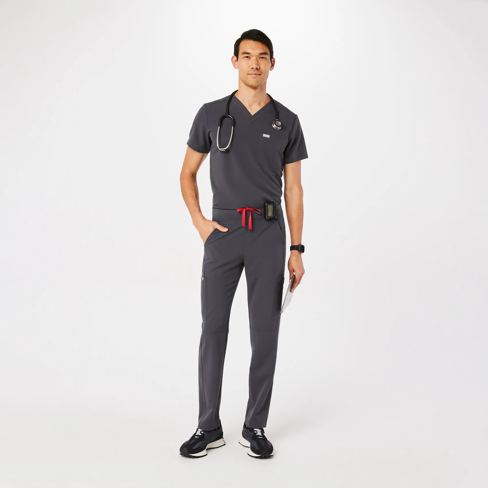 men's Charcoal Axim™ - Cargo Scrub Pants - Image 2