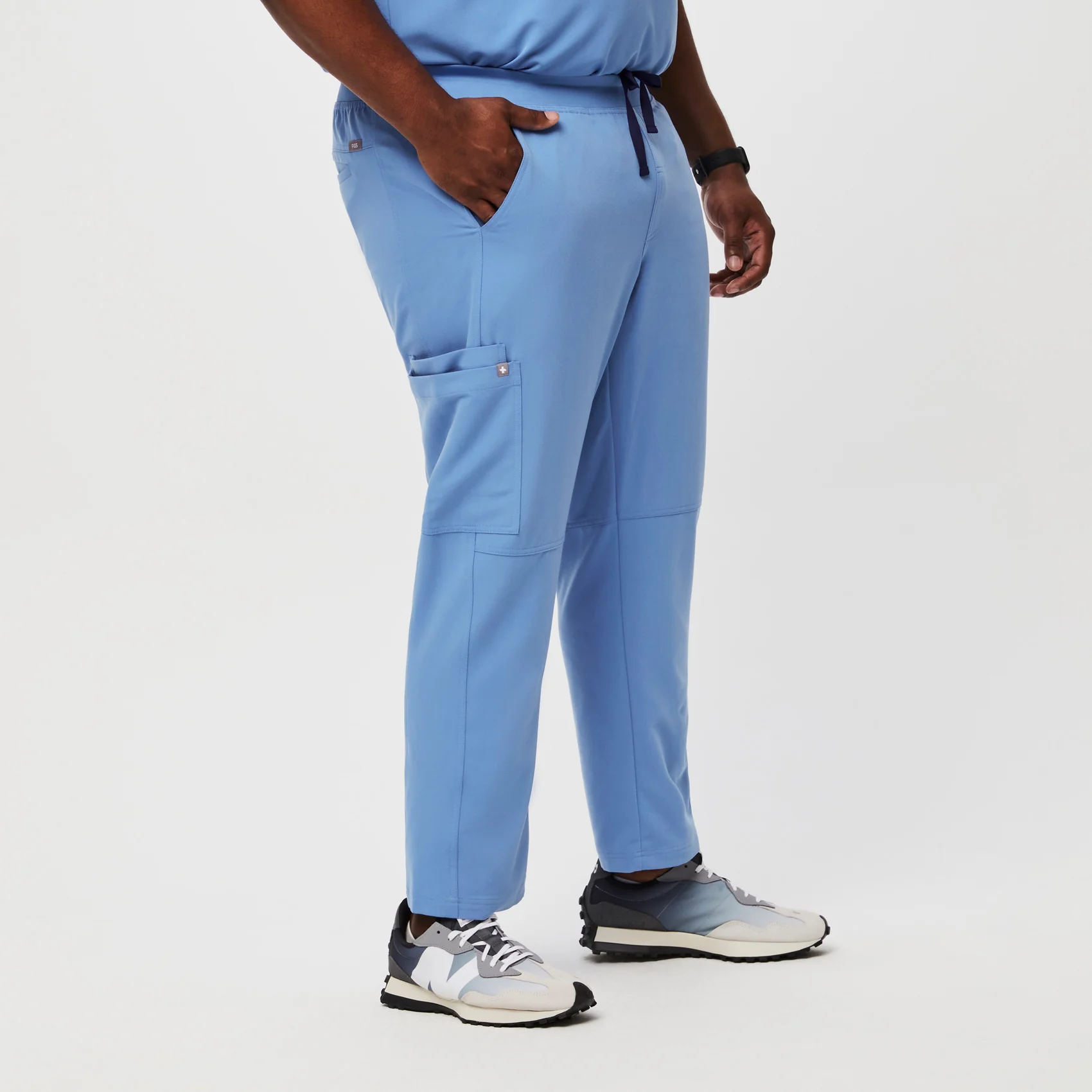 men's Ceil Blue Axim™ - Short Cargo Scrub Pants (3XL - 6XL) - Image 3