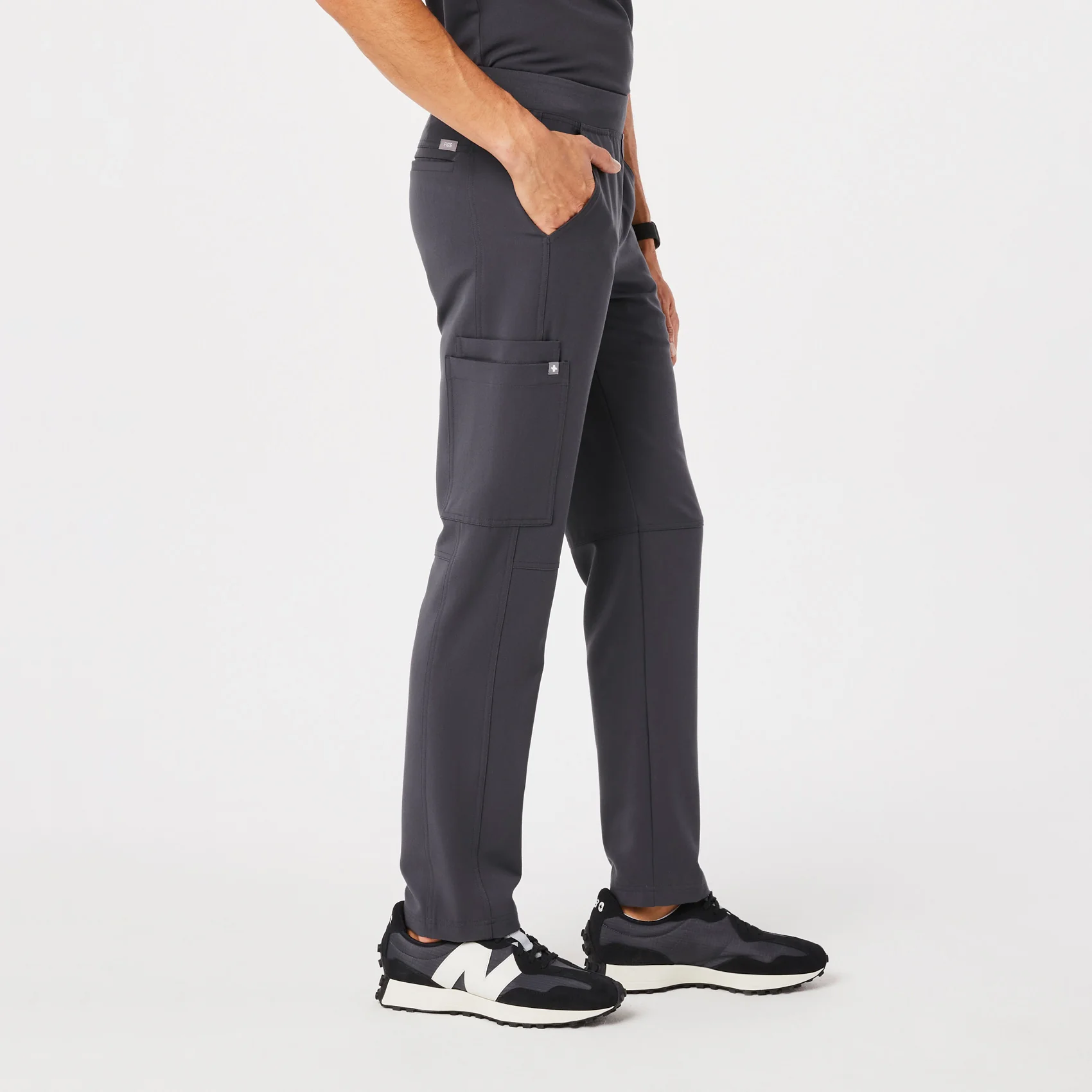 men's Charcoal Axim™ - Short Cargo Scrub Pants (3XL - 6XL) - Image 3