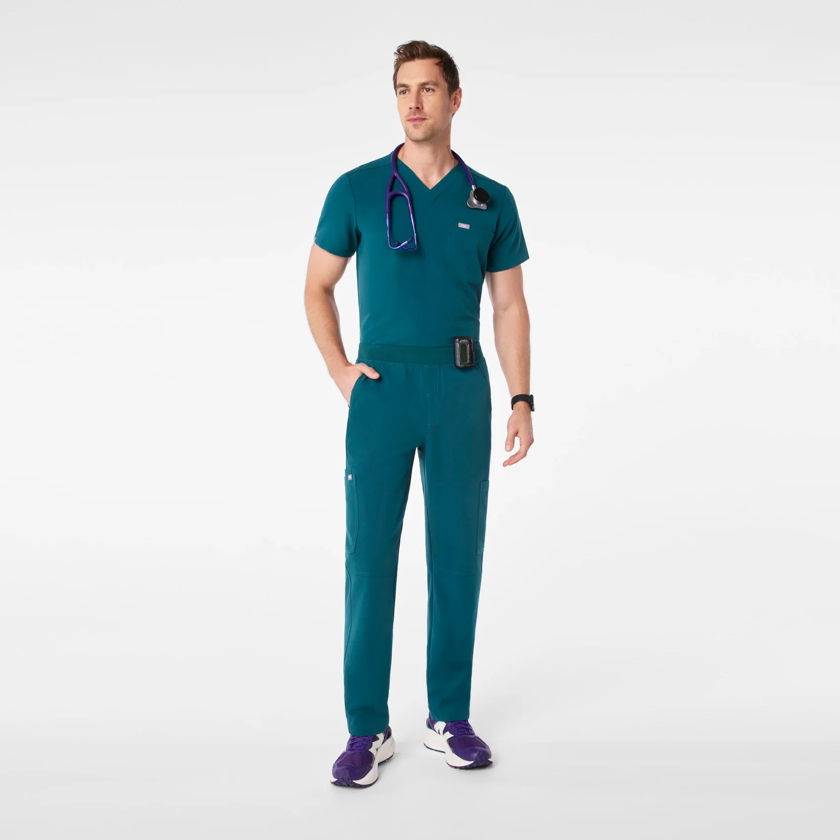 men's Caribbean Blue Axim - Short Cargo Scrub Pant™ - Image 2