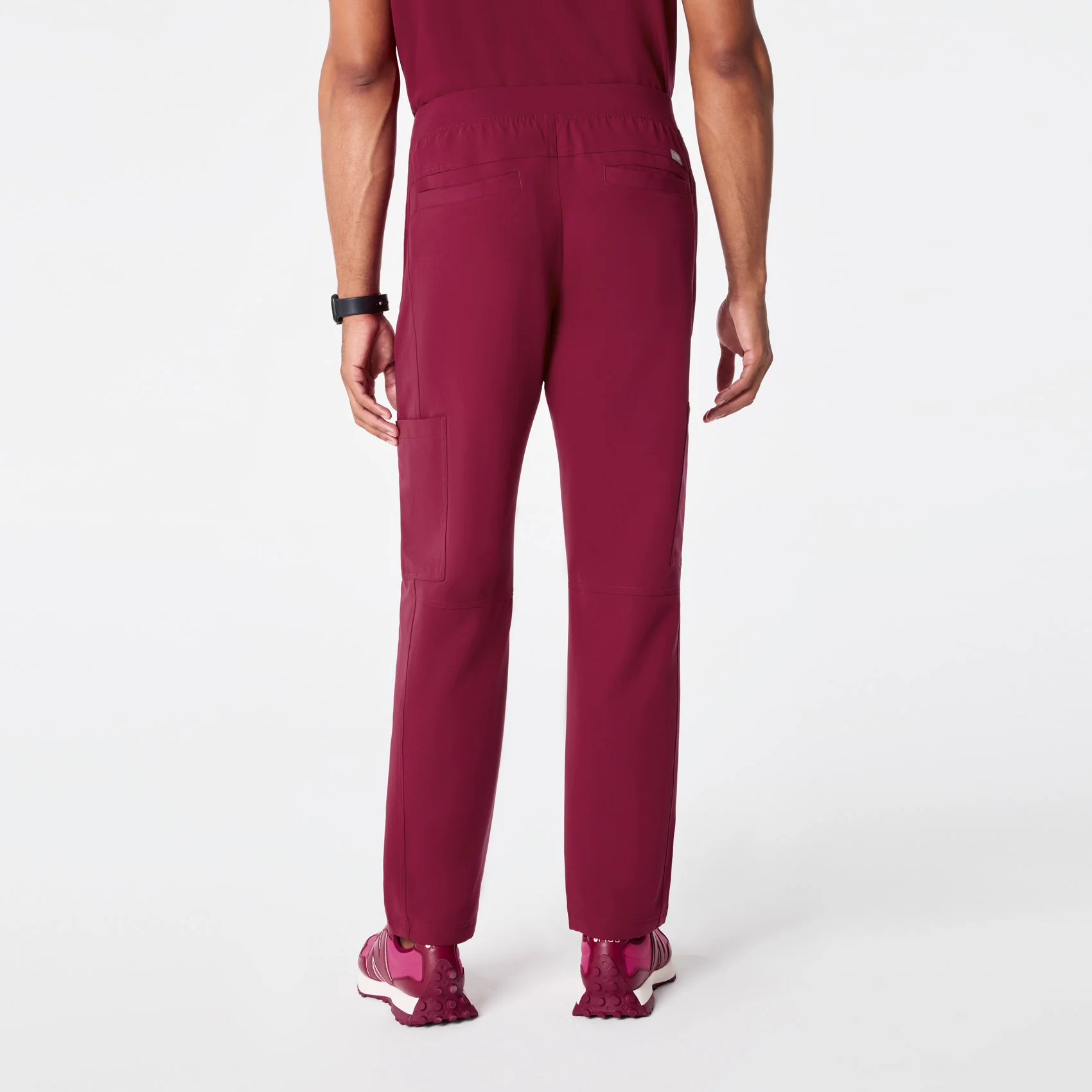 men's Deep Cranberry Axim - Cargo Scrub Pant™ - Image 4