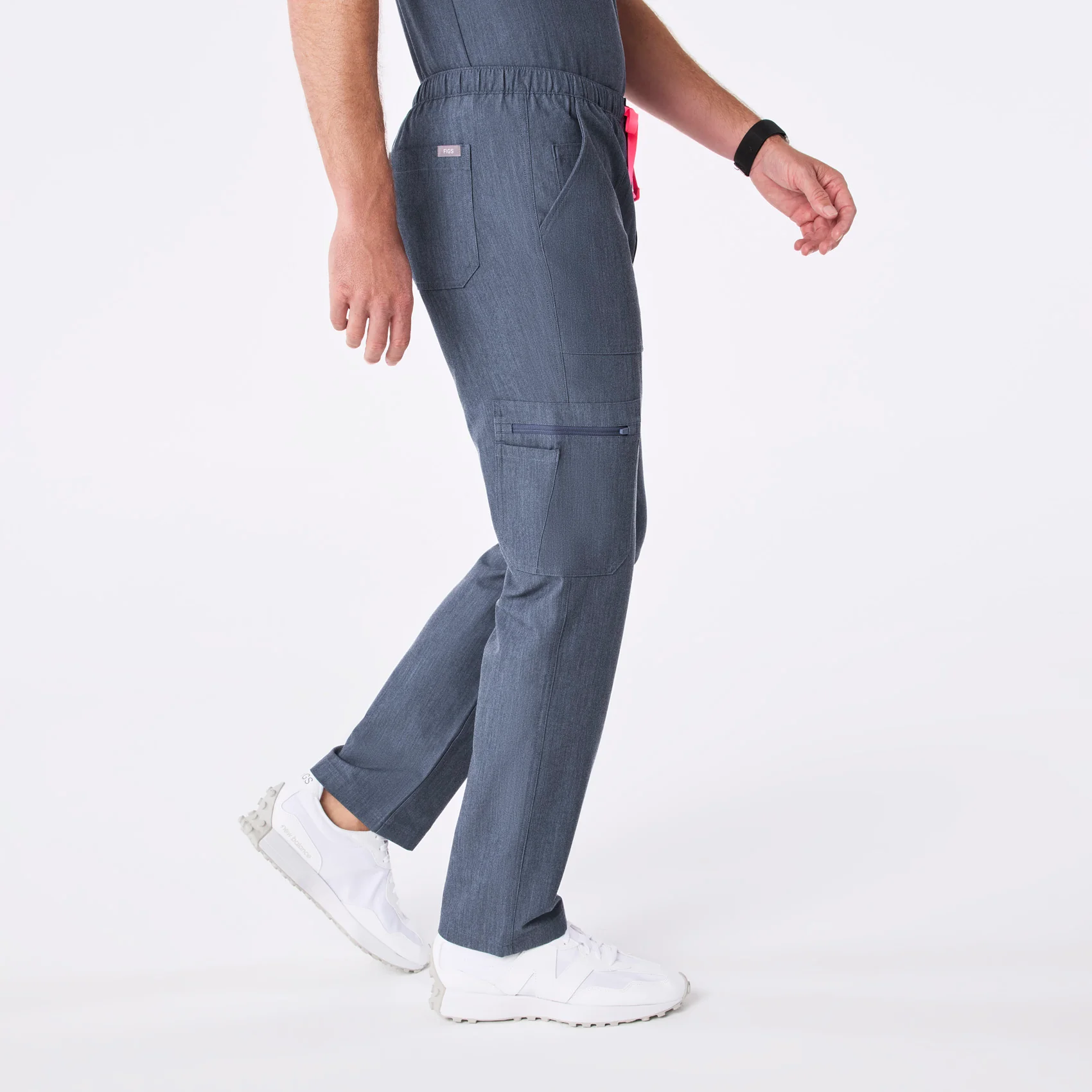 men's Heather Denim Cairo - Short Cargo Scrub Pant™ - Image 3