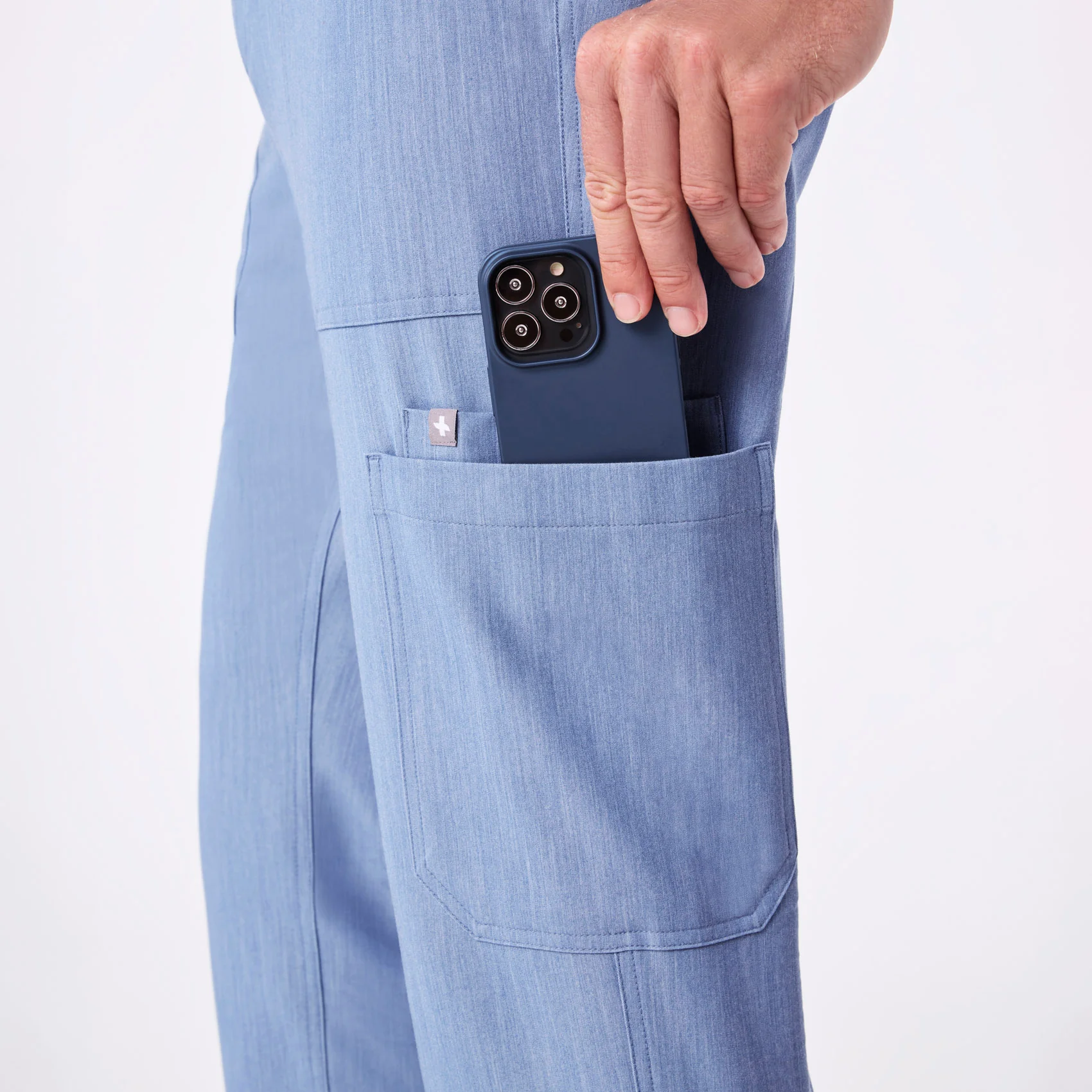 men's Heather Indigo Cairo - Cargo Scrub Pant™ - Image 8