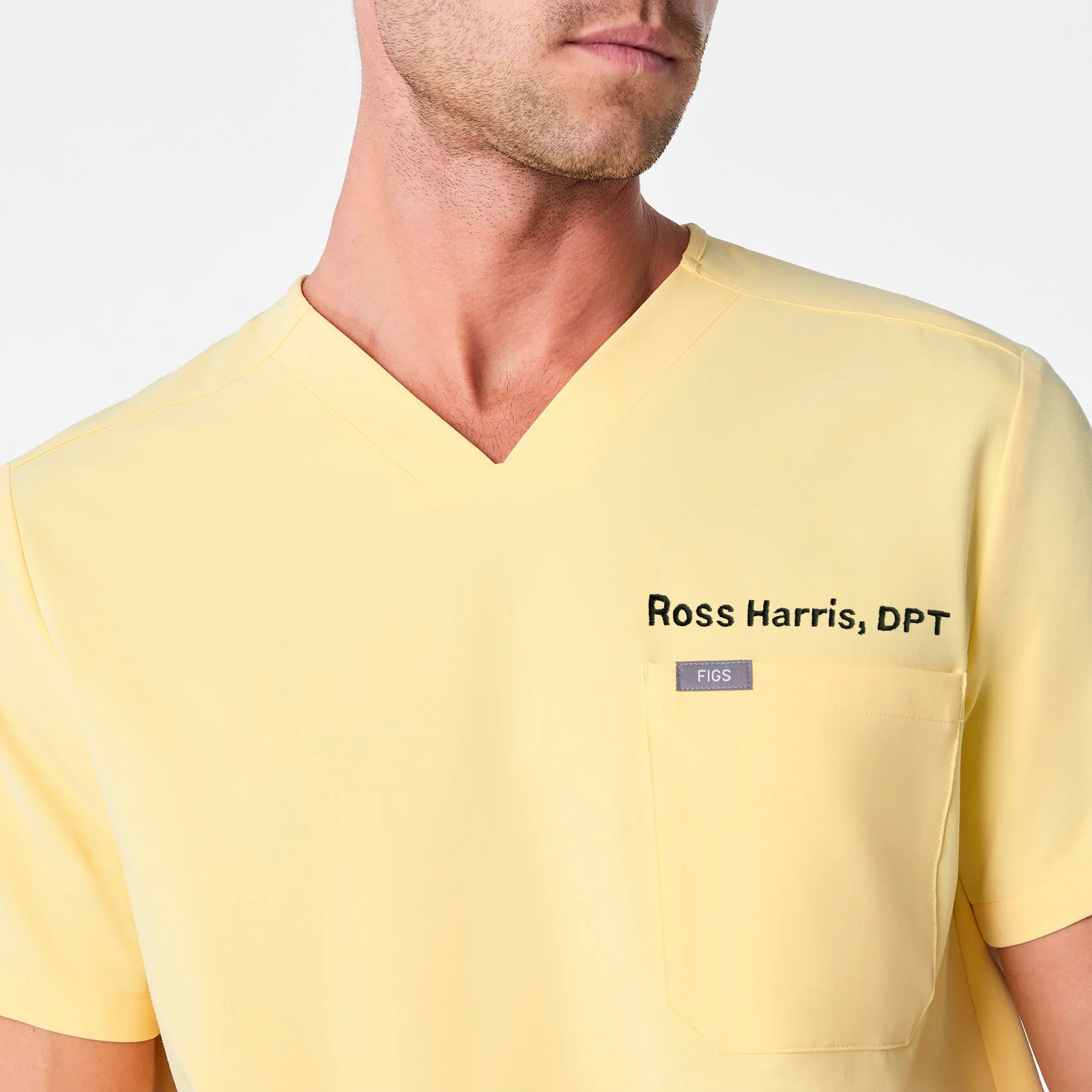men's Butter Yellow Chisec - Three-Pocket Scrub Top™ - Image 5