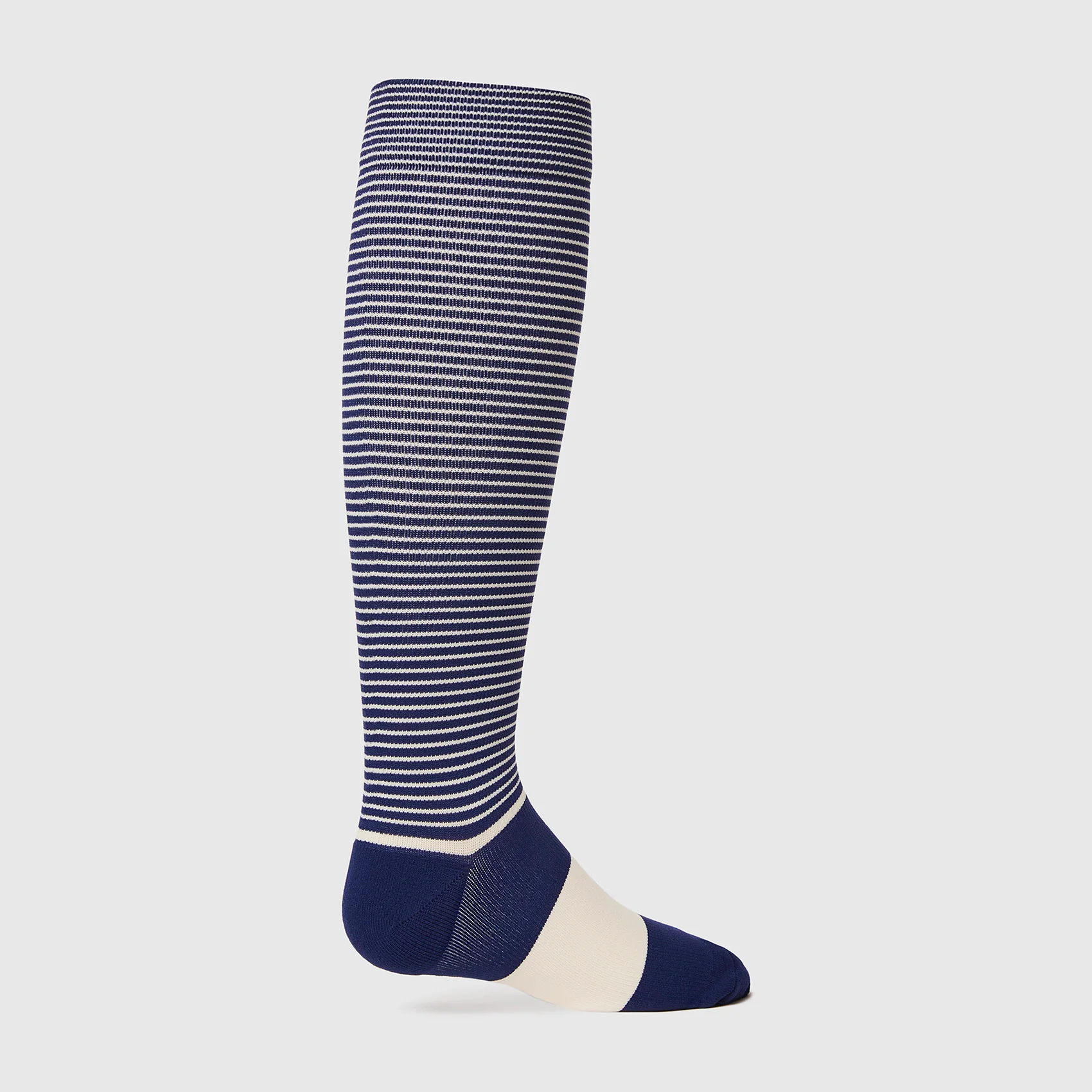 Men's Navy Double Stripe - Compression Socks - Image 3