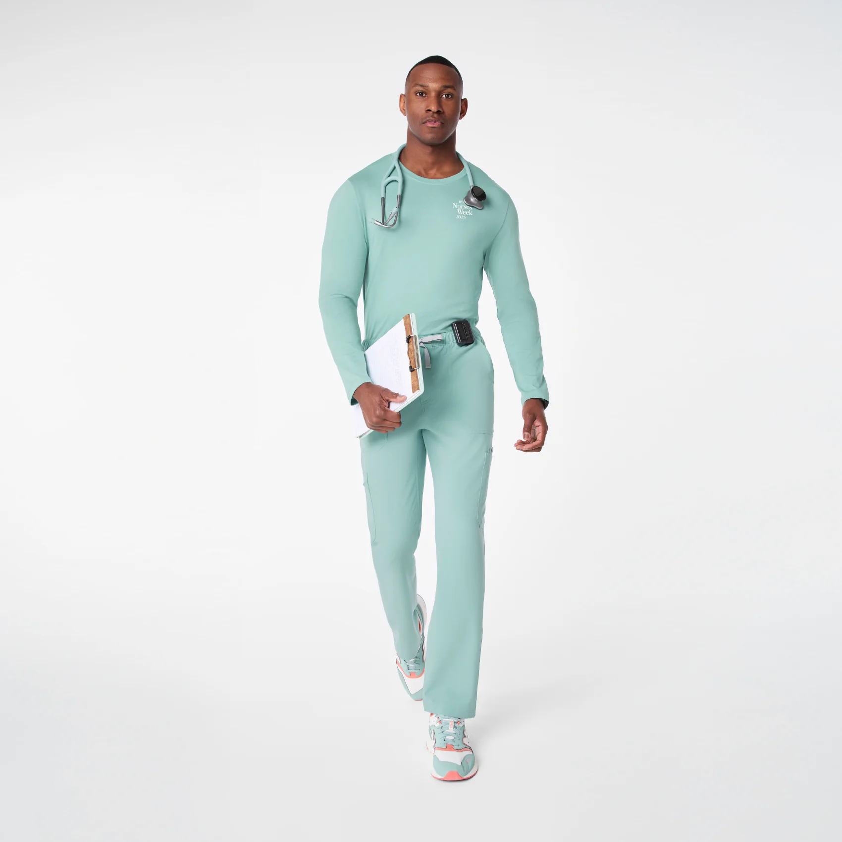 men's Seaglass Favorite Vital Sign Supersoft - Longsleeve Underscrub - Image 3
