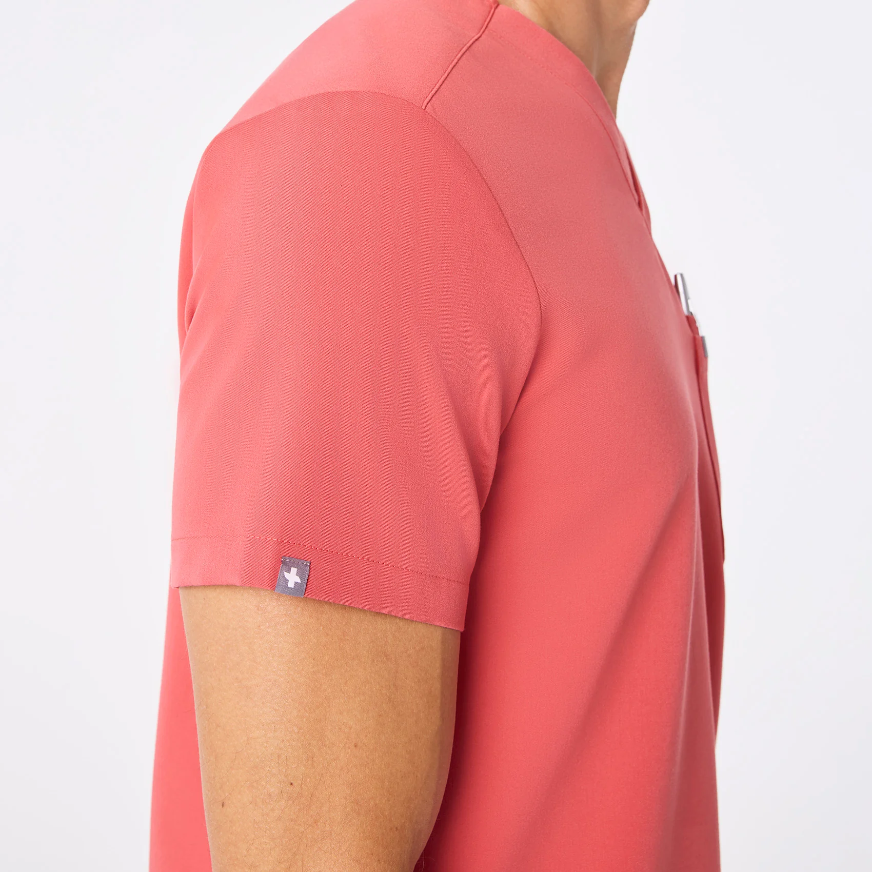 men's Pulmonary Pink Leon - Three-Pocket Scrub Top™ - Image 7