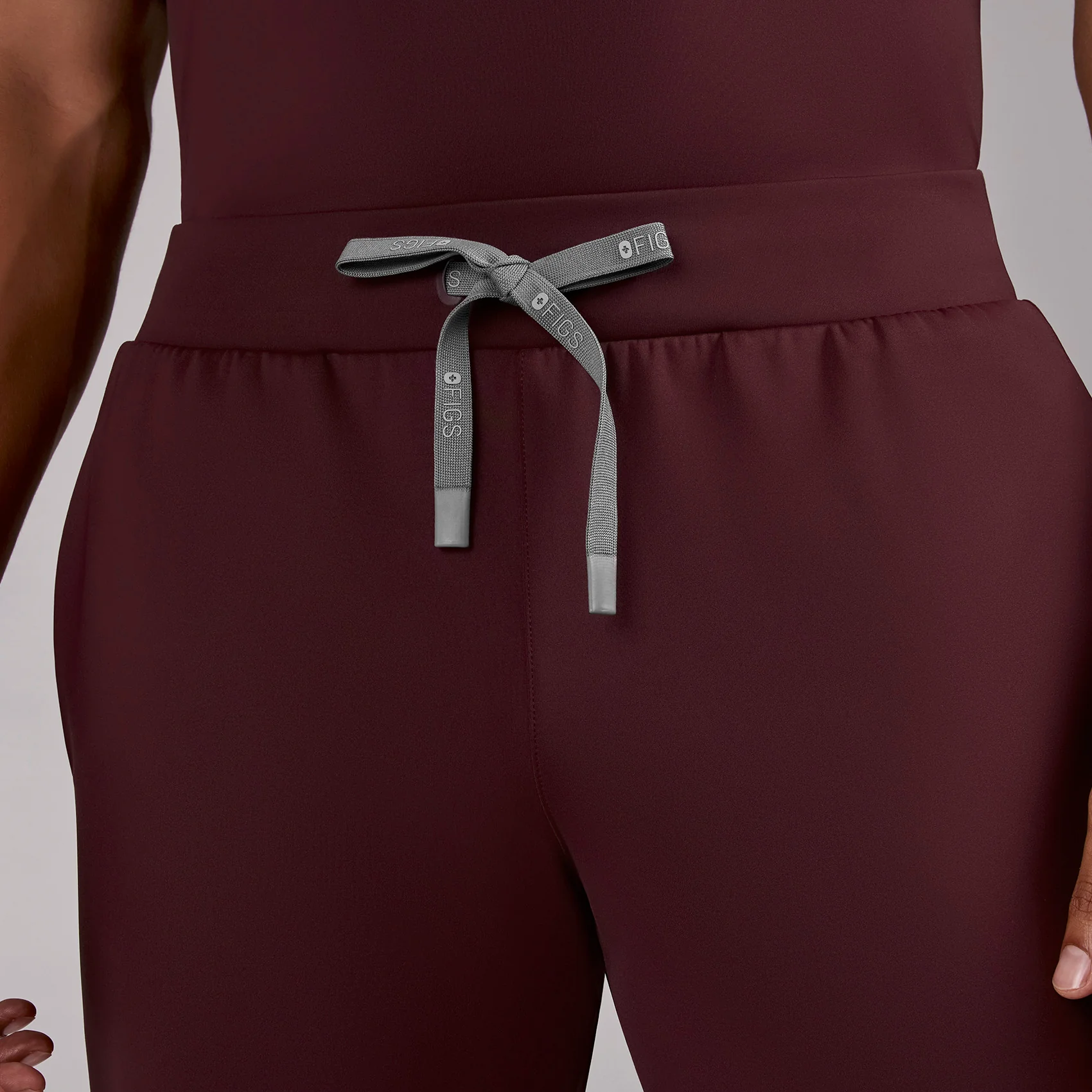 men's Burgundy Forster FORMx Jogger - Short Scrub Pant™ - Image 6