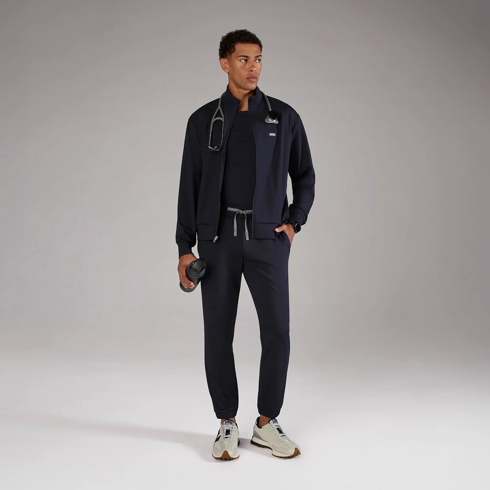 men's Navy Forster FORMx Jogger - Short Scrub Pant™ - Image 2