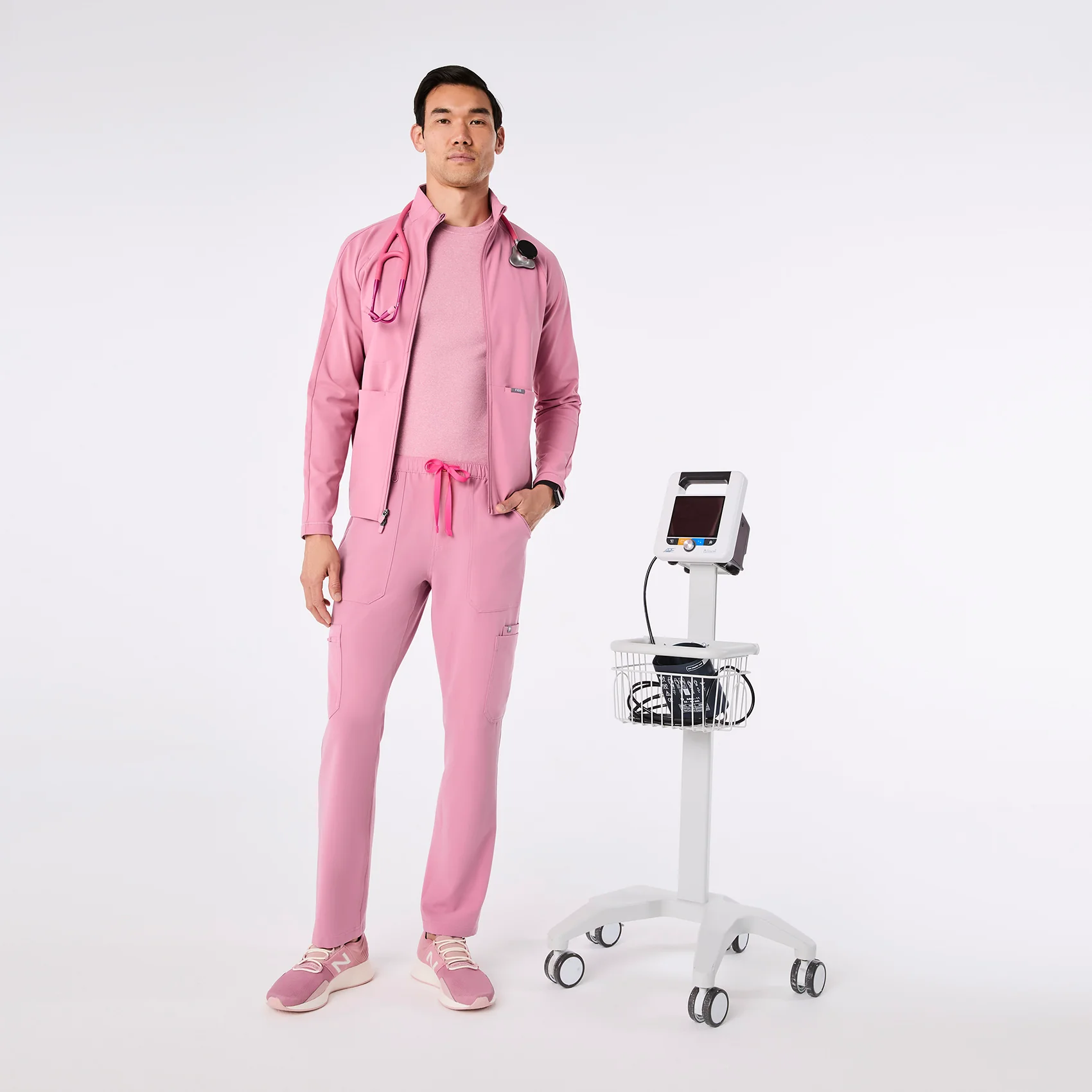 men's Chalk Pink On-Shift ContourKnit Jacket™ - Image 2