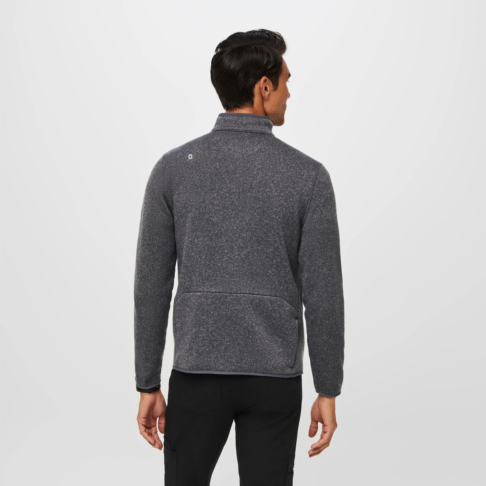 men's Heather Dark Charcoal On-Shift™ - Sweater Knit Jacket - Image 4