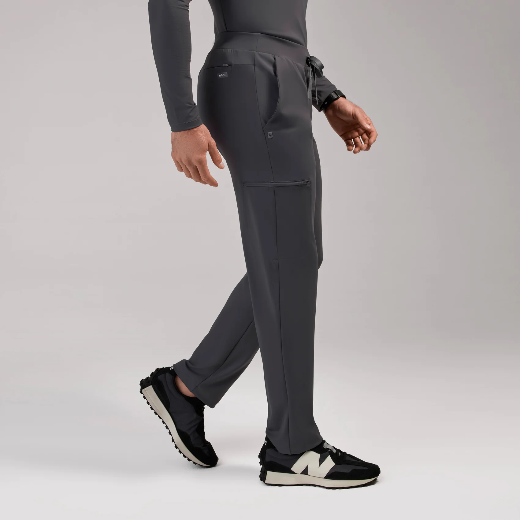 men's Charcoal Norris FORMx Straight Leg - Scrub Pant™ - Image 3