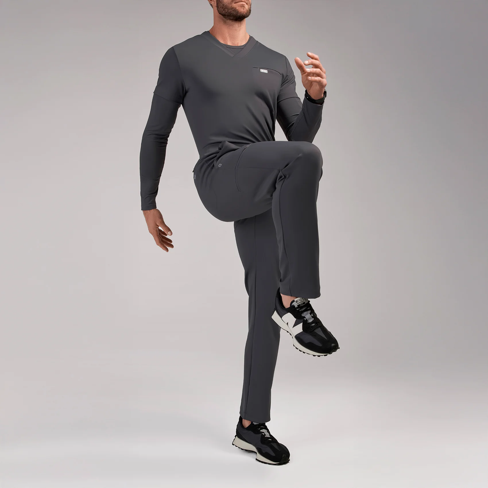 men's Charcoal Norris FORMx Straight Leg - Short Scrub Pant™ - Image 4