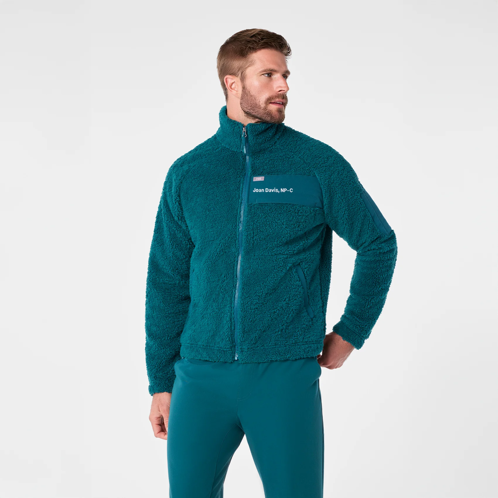 men's Caribbean Blue On Shift High Pile - Bomber Jacket™