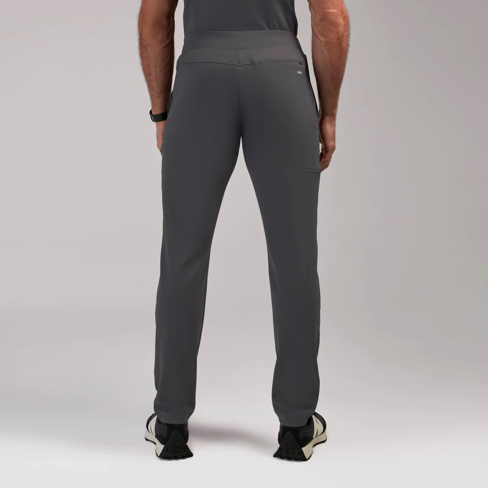 men's Charcoal Pierre FORMx Slim Tapered - Short Scrub Pant™ - Image 4