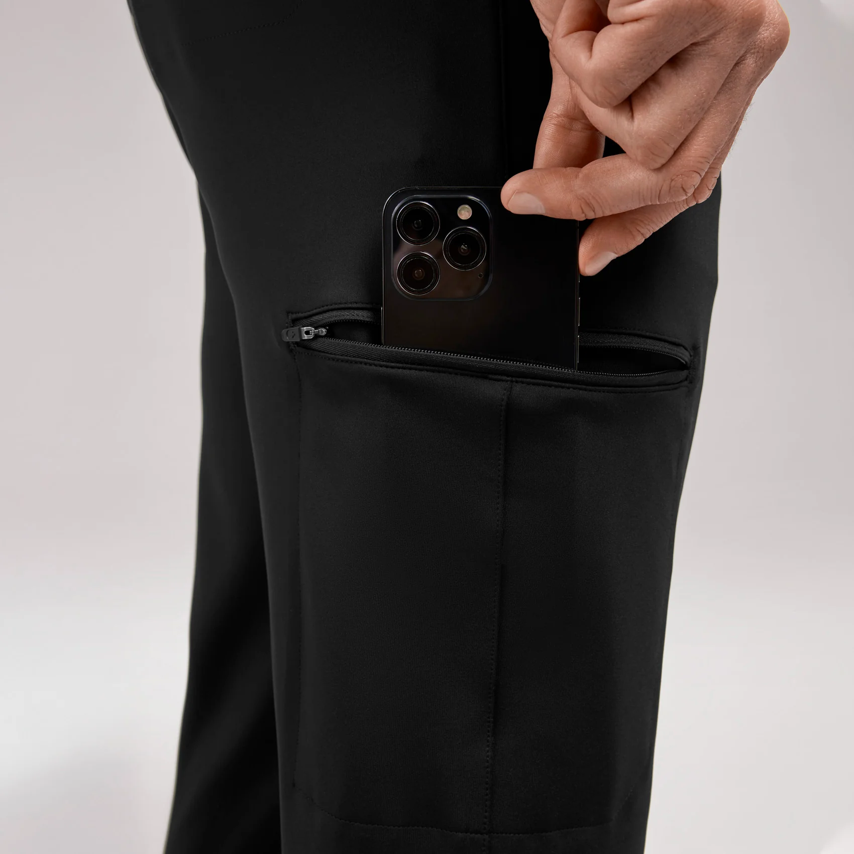 men's Black Pierre FORMx Slim Tapered - Tall Scrub Pant™ - Image 8
