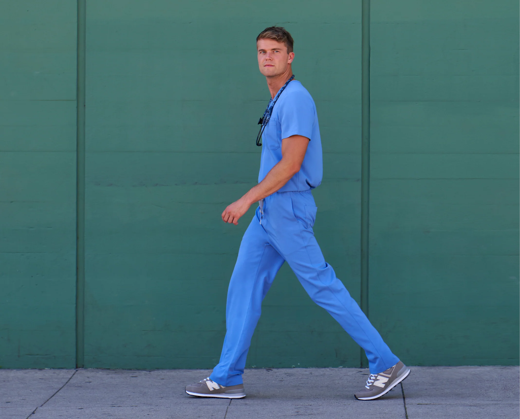 Men's Ceil Blue Pisco™ - Short Basic Scrub Pants - Image 7