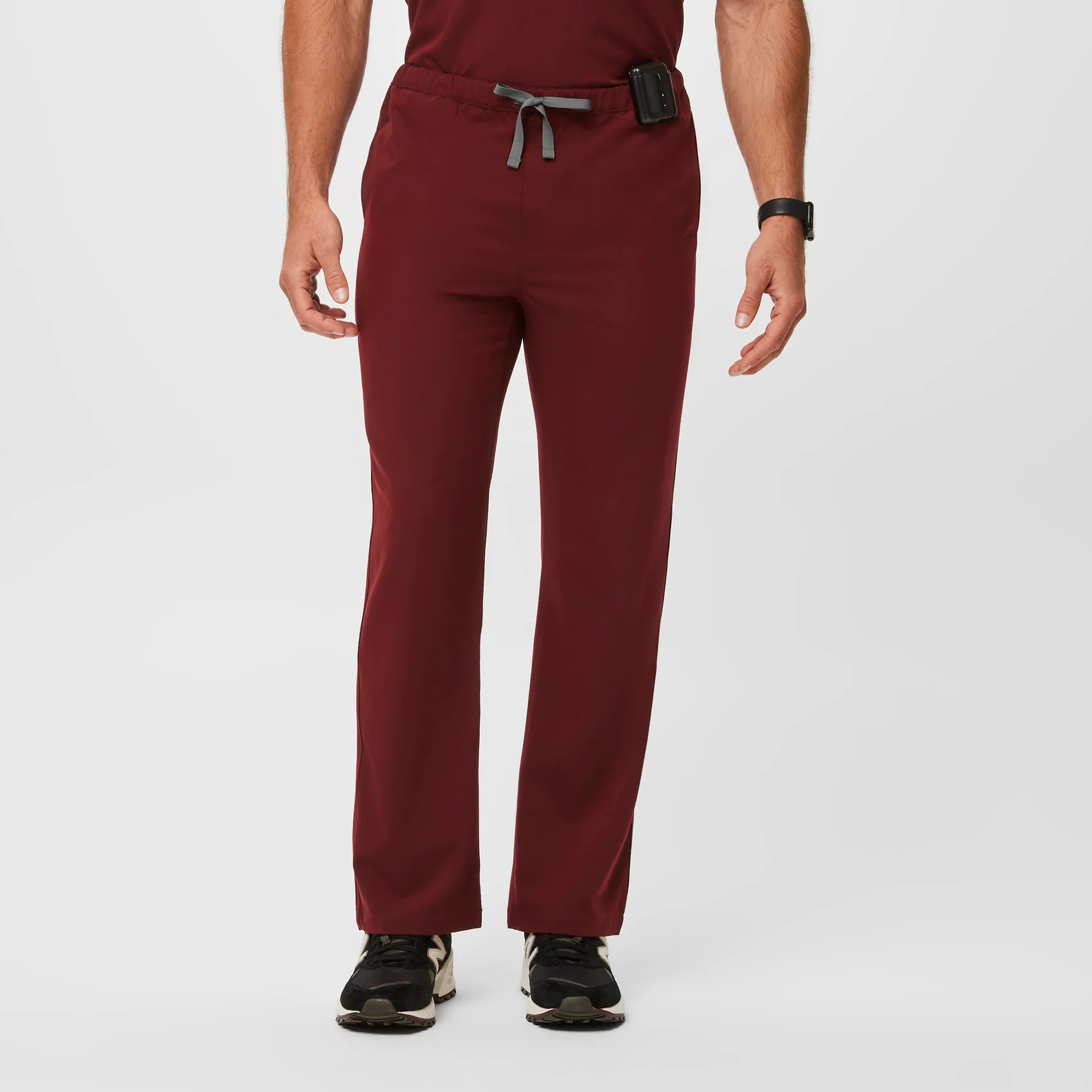 men's Burgundy Pisco™- Short Basic Scrub Pants (3XL - 6XL)