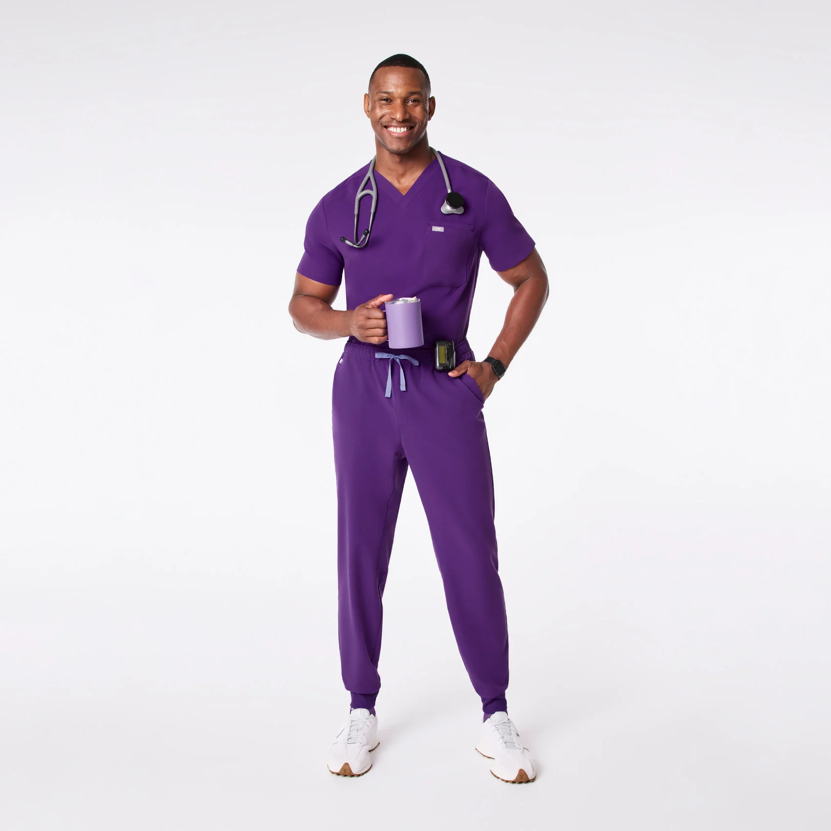 men's Digital Grape Tansen - Short Jogger Scrub Pant™ - Image 2