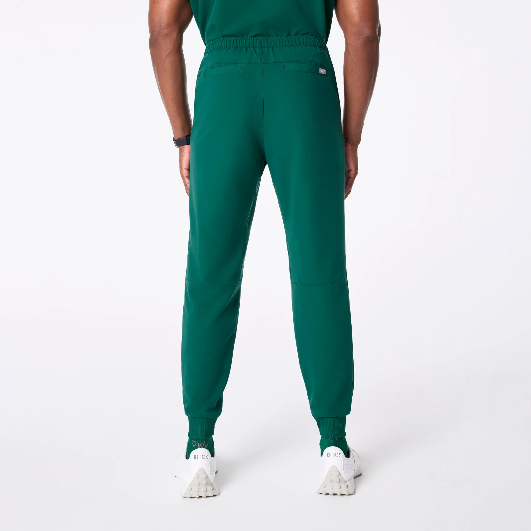 men's Hunter Green Tansen - Short Jogger Scrub Pant™ - Image 4