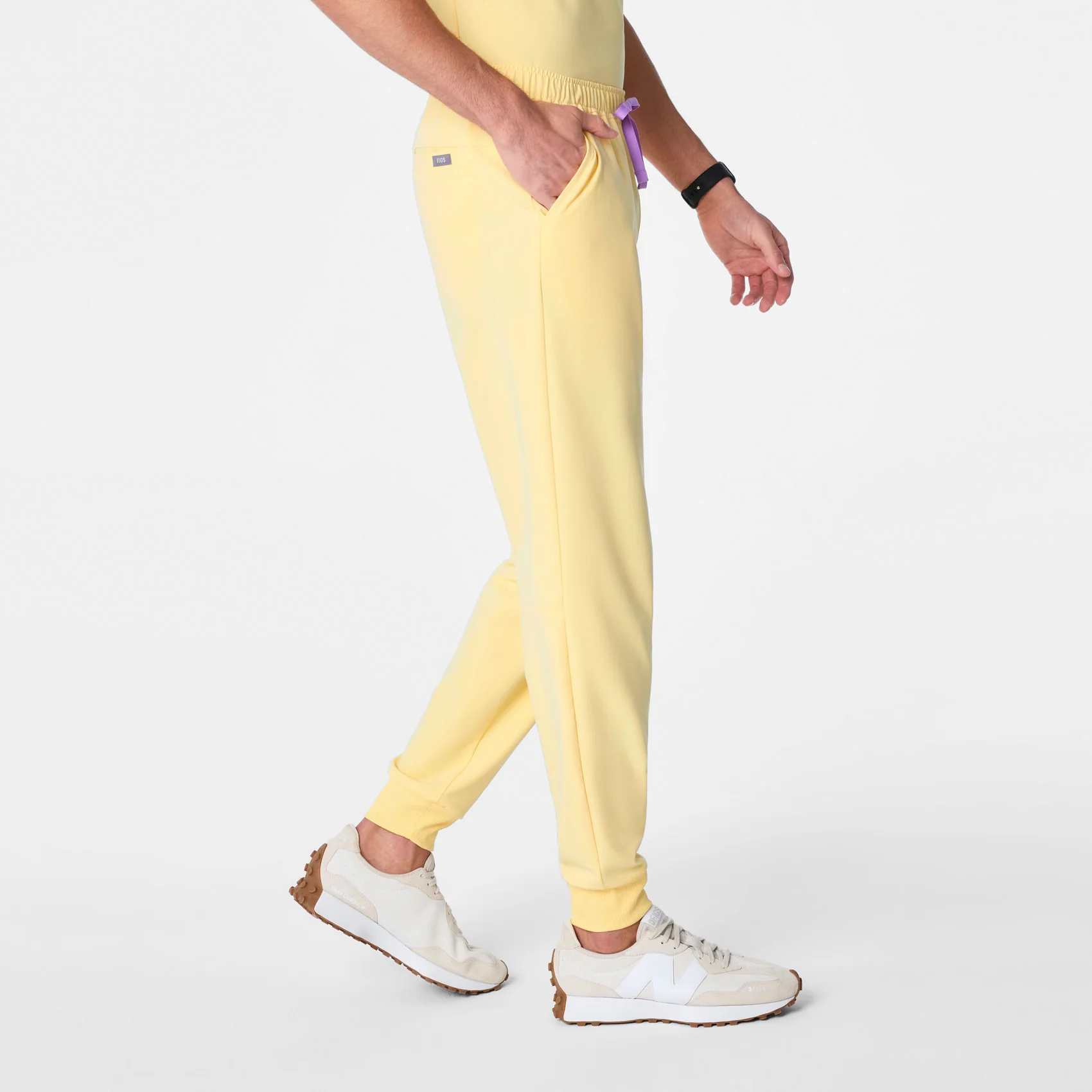 men's Butter Yellow Tansen - Jogger Scrub Pant™ - Image 3