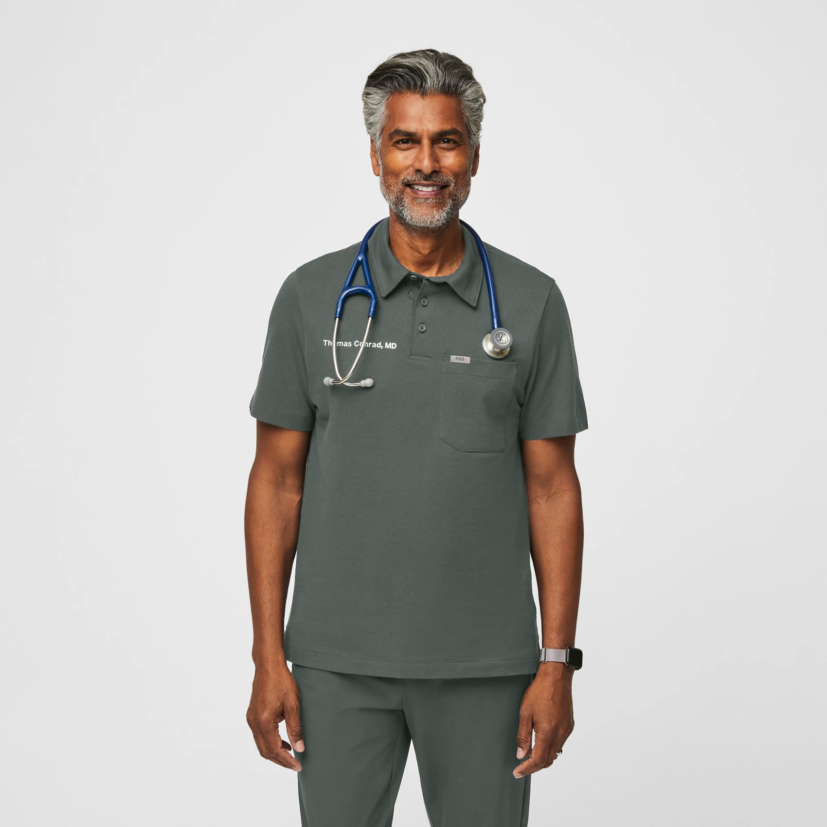 men's Bonsai FIGSPRO™ Pique - Shortsleeve Scrubpolo™