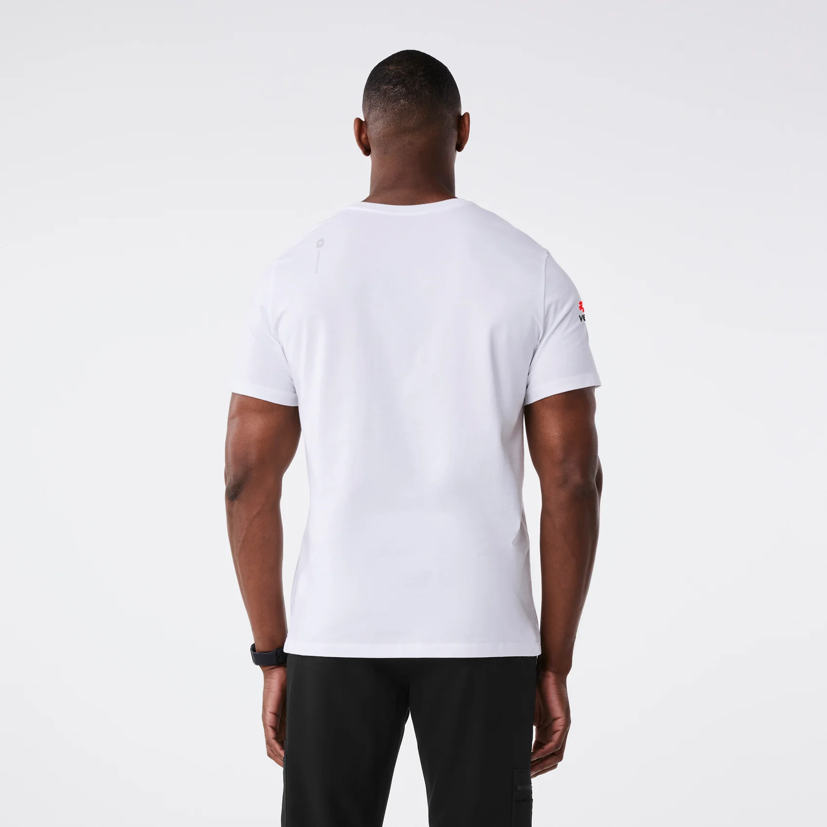 men's White VEG Supersoft - Shortsleeve Underscrub - Image 4