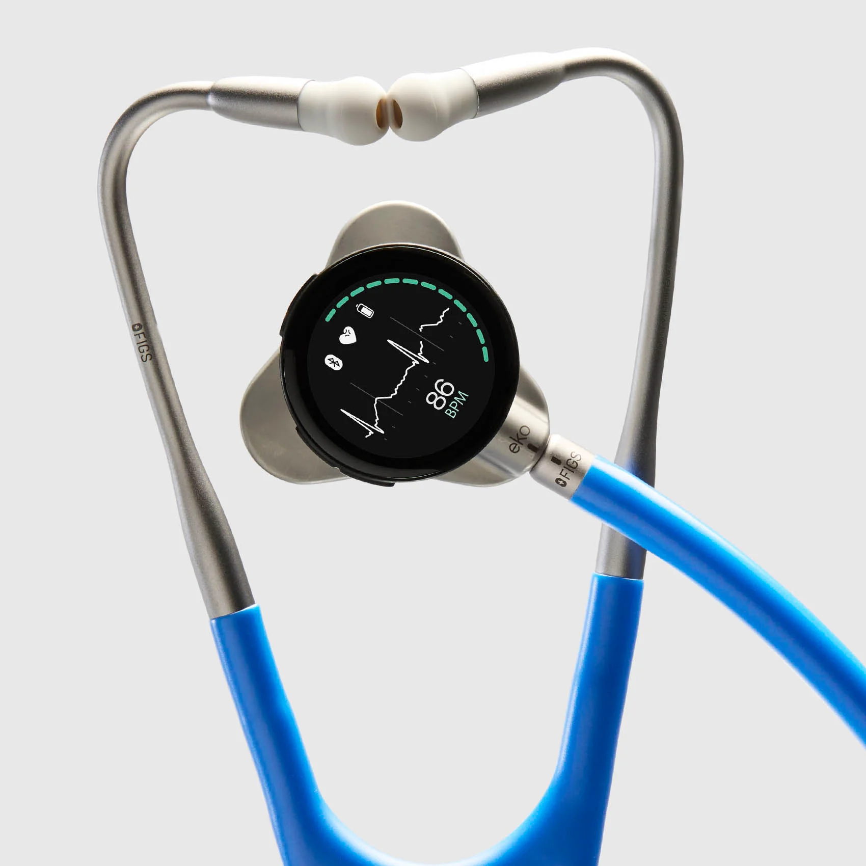 The Royal Blue FIGS | Eko CORE 500 Digital Stethoscope™ Set - Image 4