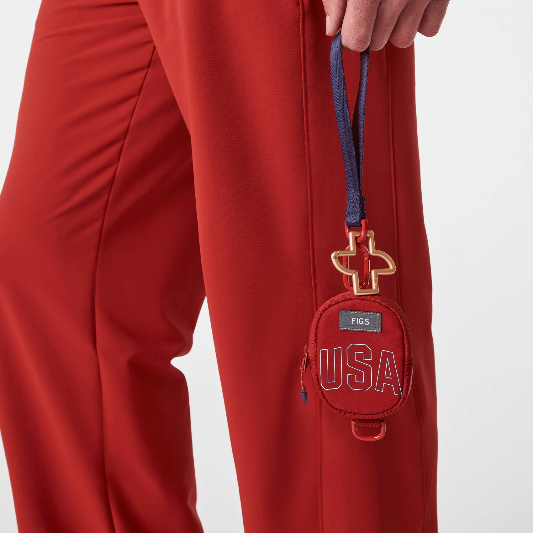 unisex Team USA Red FIGS x Team USA Keychain - Image 4