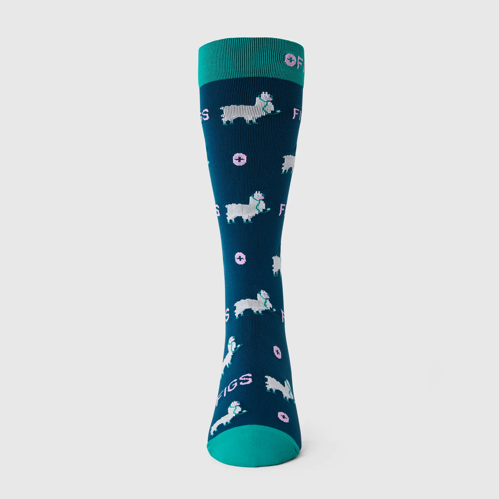 unisex Deep Reef Trauma Llama  - Compression Socks - Image 3