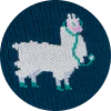 unisex Deep Reef Trauma Llama  - Compression Socks - Image 5