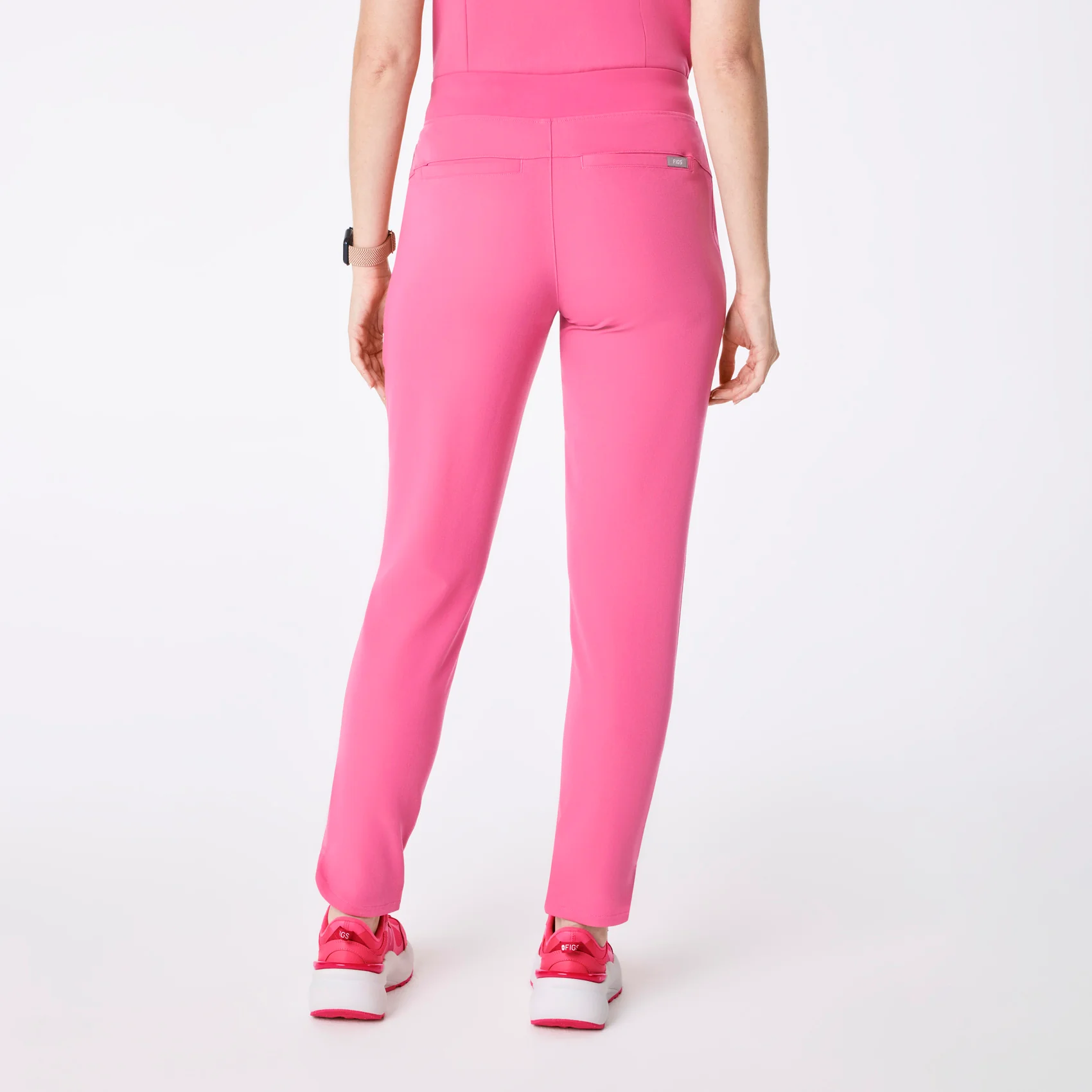 women's F'ing Pink Michele Slim Tapered - Petite Scrub Pant - Image 4