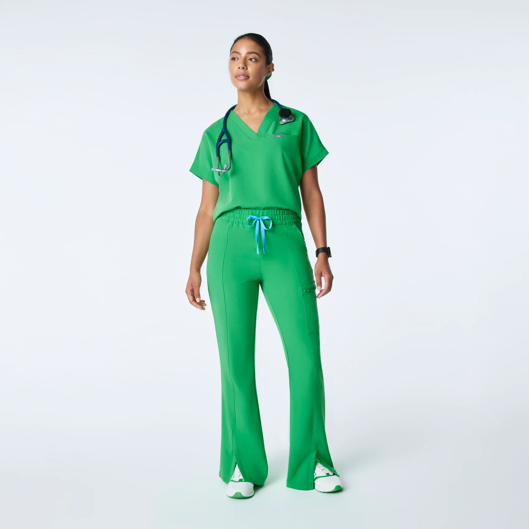women's Emerald Carlota Relaxed V-Neck - Scrub Top - Image 2