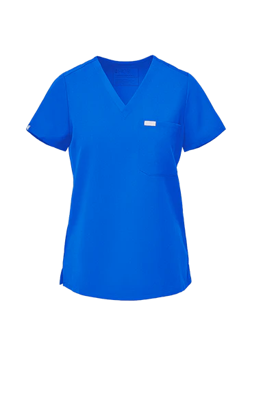 women's Royal Blue Catarina™- One-Pocket Scrub Top (3XL - 6XL) - Image 7