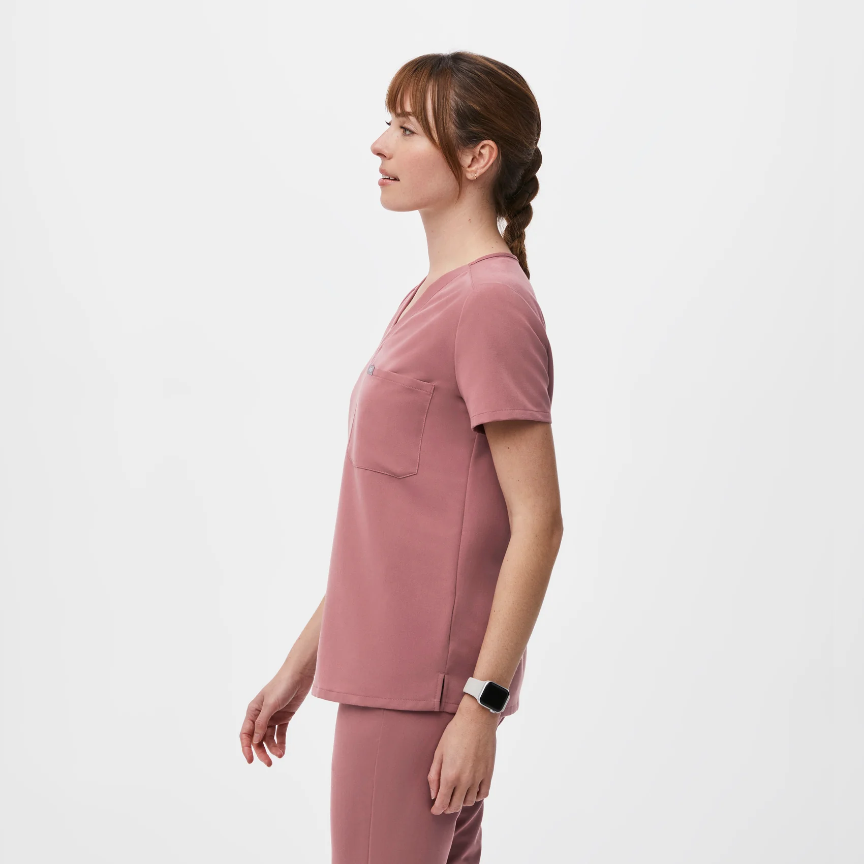women's Mauve Catarina™ - Petite Scrub Top - Image 3