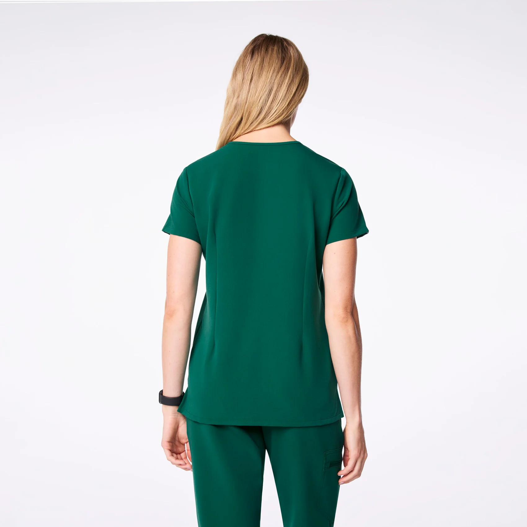 women's Hunter Green Catarina - One-Pocket Scrub Top™ - Image 4