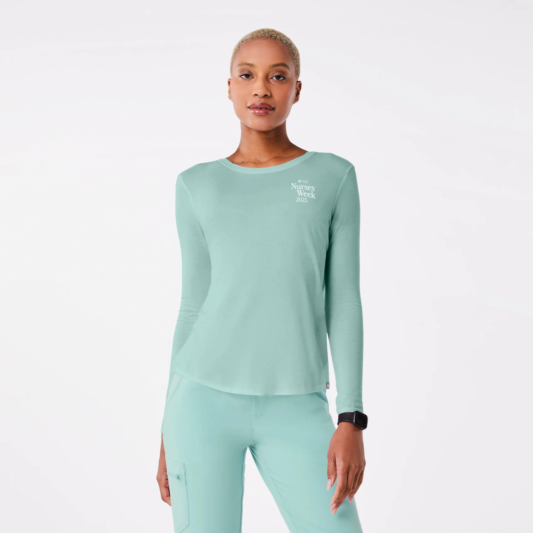 women's Seaglass Coffee Order Supersoft - Longsleeve Underscrub