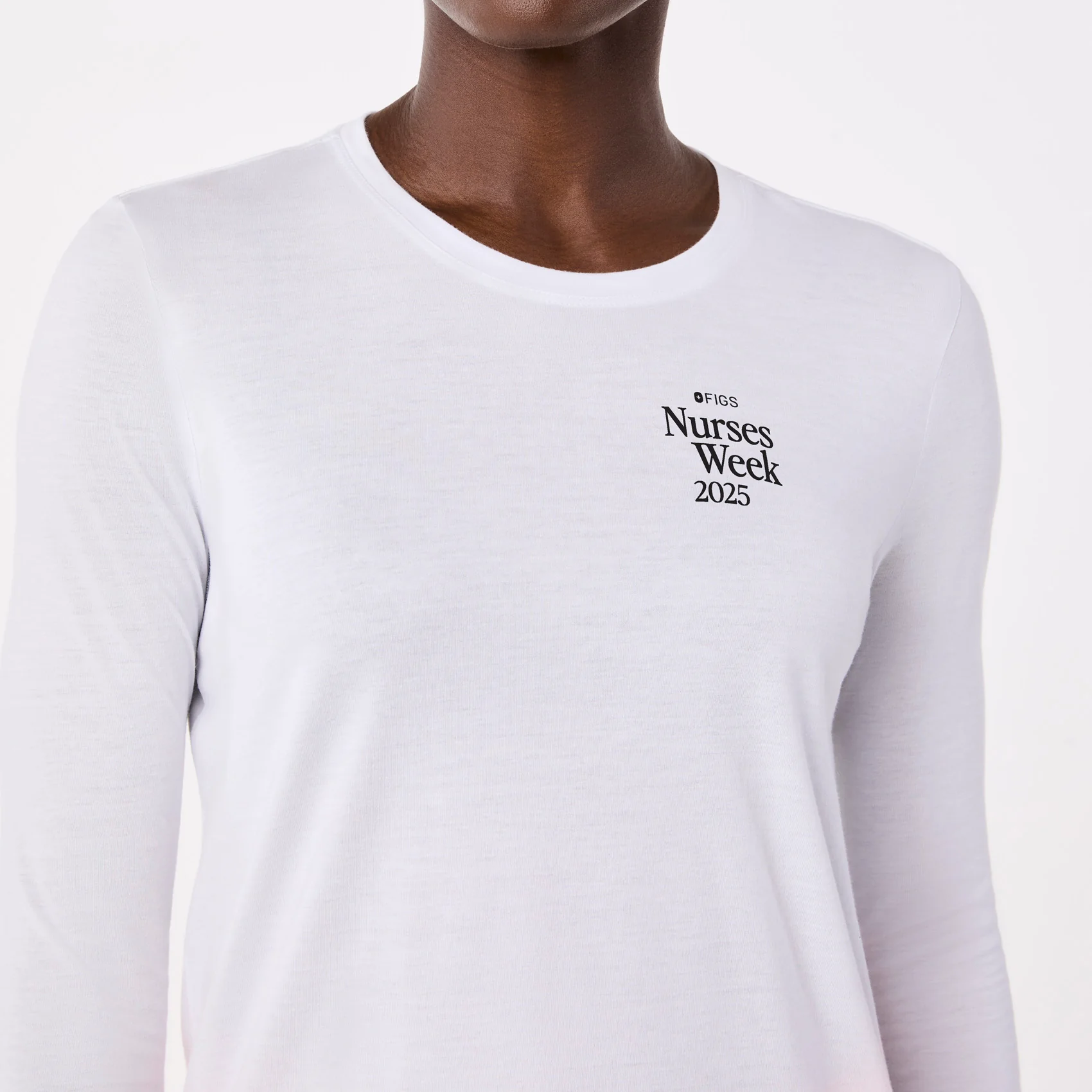 women's White Favorite Snack Supersoft - Longsleeve Underscrub - Image 5