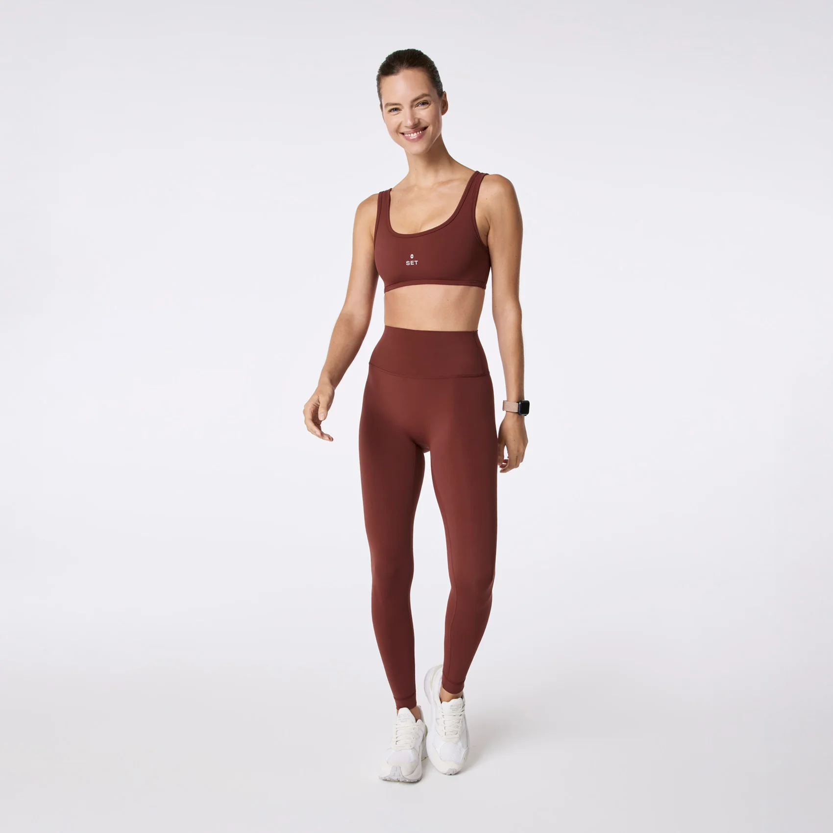 women's Walnut FIGS | SET ACTIVE Breathe High Rise Leggings® - Image 2