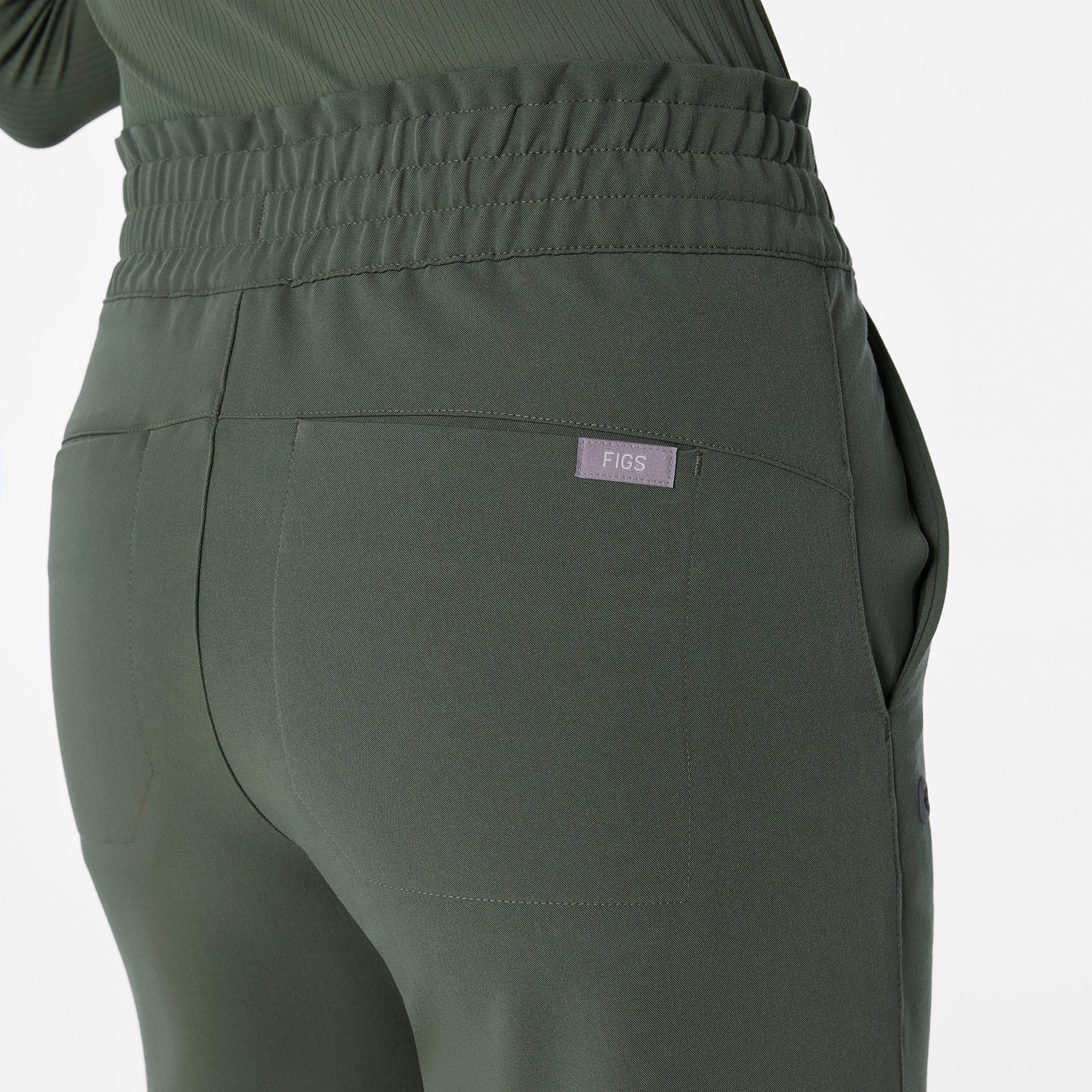 women's Moss High Waisted Allison Ultra Wide Leg - Scrub Pant - Image 7