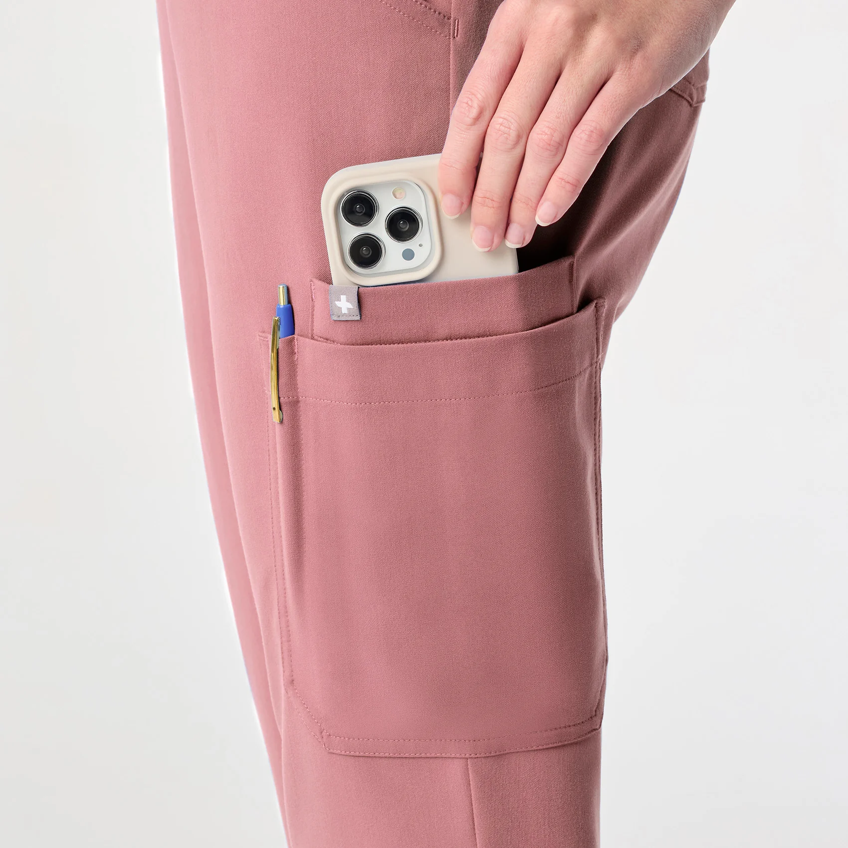 women's Mauve High Waisted Dowa - Tall Scrub Pant - Image 8
