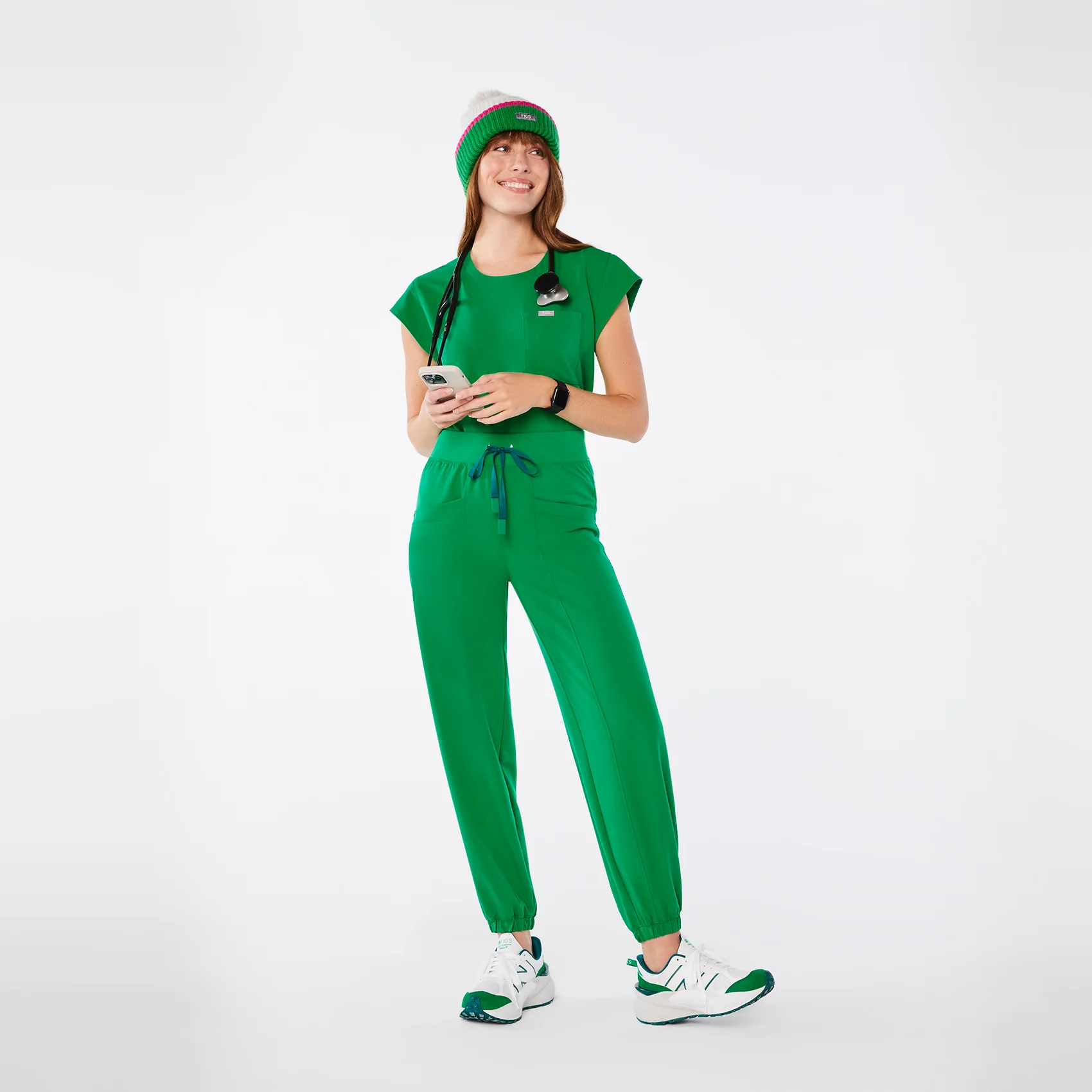 women's Evergreen High Waisted Rio Relaxed Jogger Tall Scrub Pants - Image 4