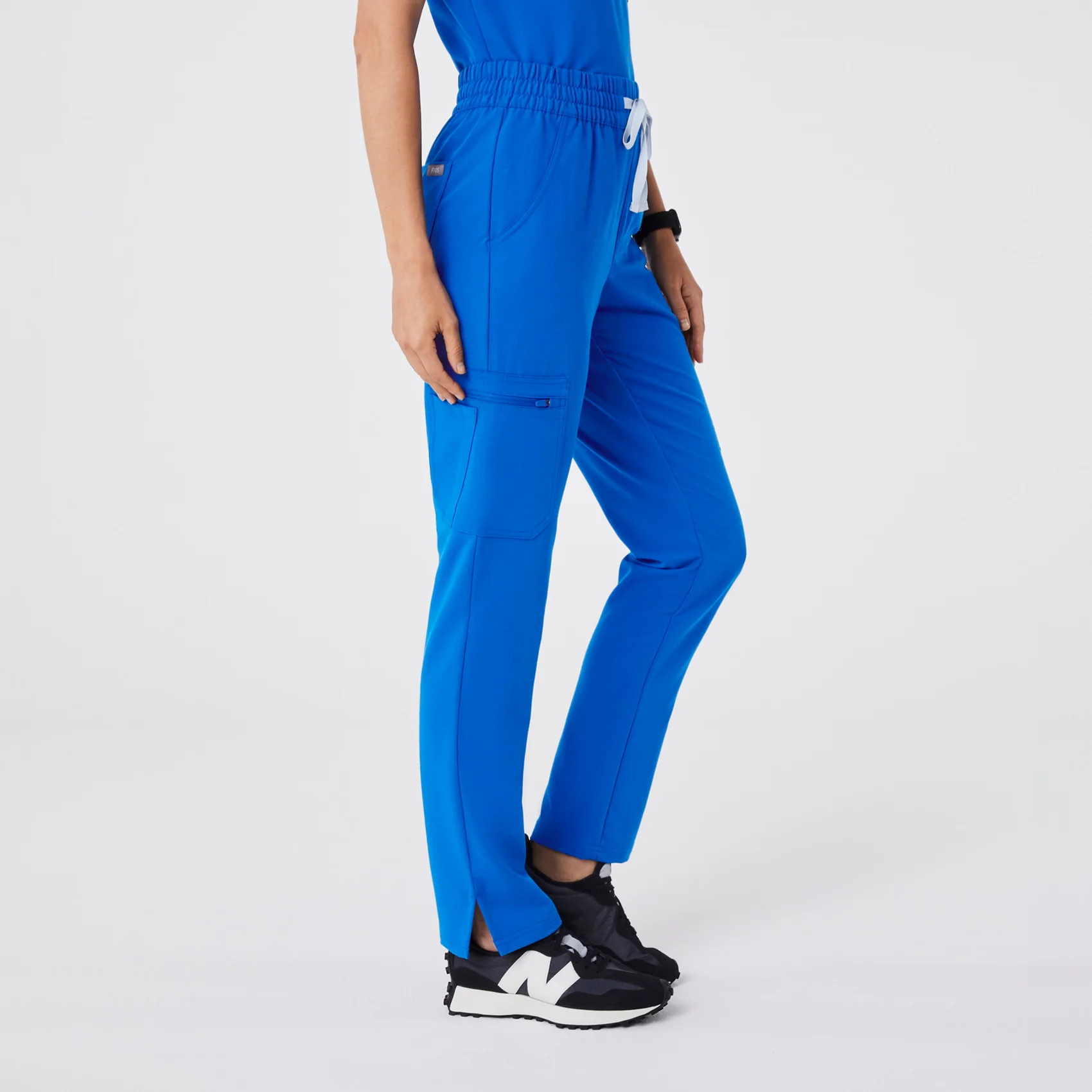 women's Royal Blue High Waisted Dowa - Scrub Pant (3XL-6XL) - Image 3