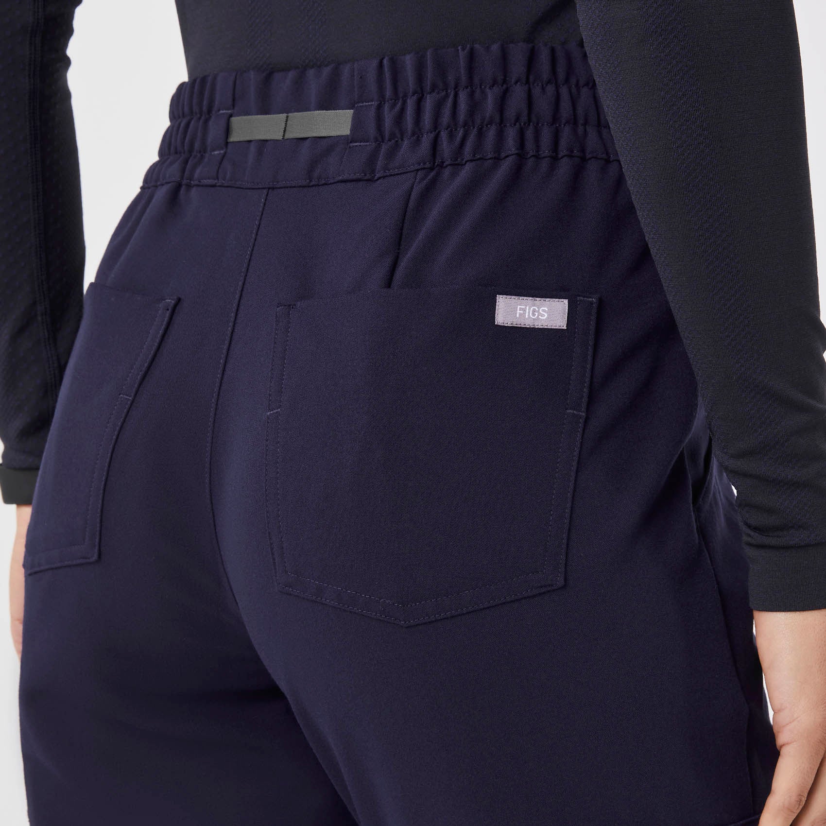 women's Navy High Waisted Dowa - Scrub Pant (3XL-6XL) - Image 5