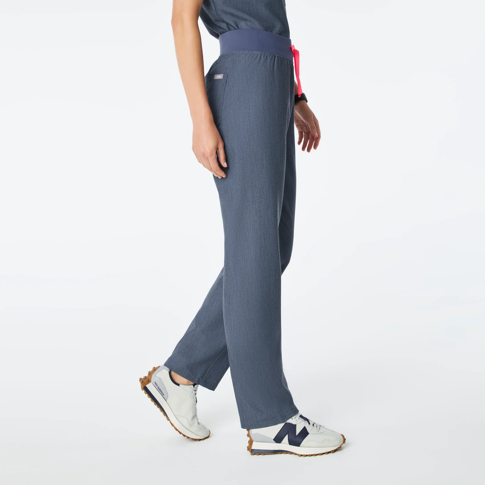 women's Heather Denim High Waisted Livingston - Petite Basic Scrub Pant™ - Image 3