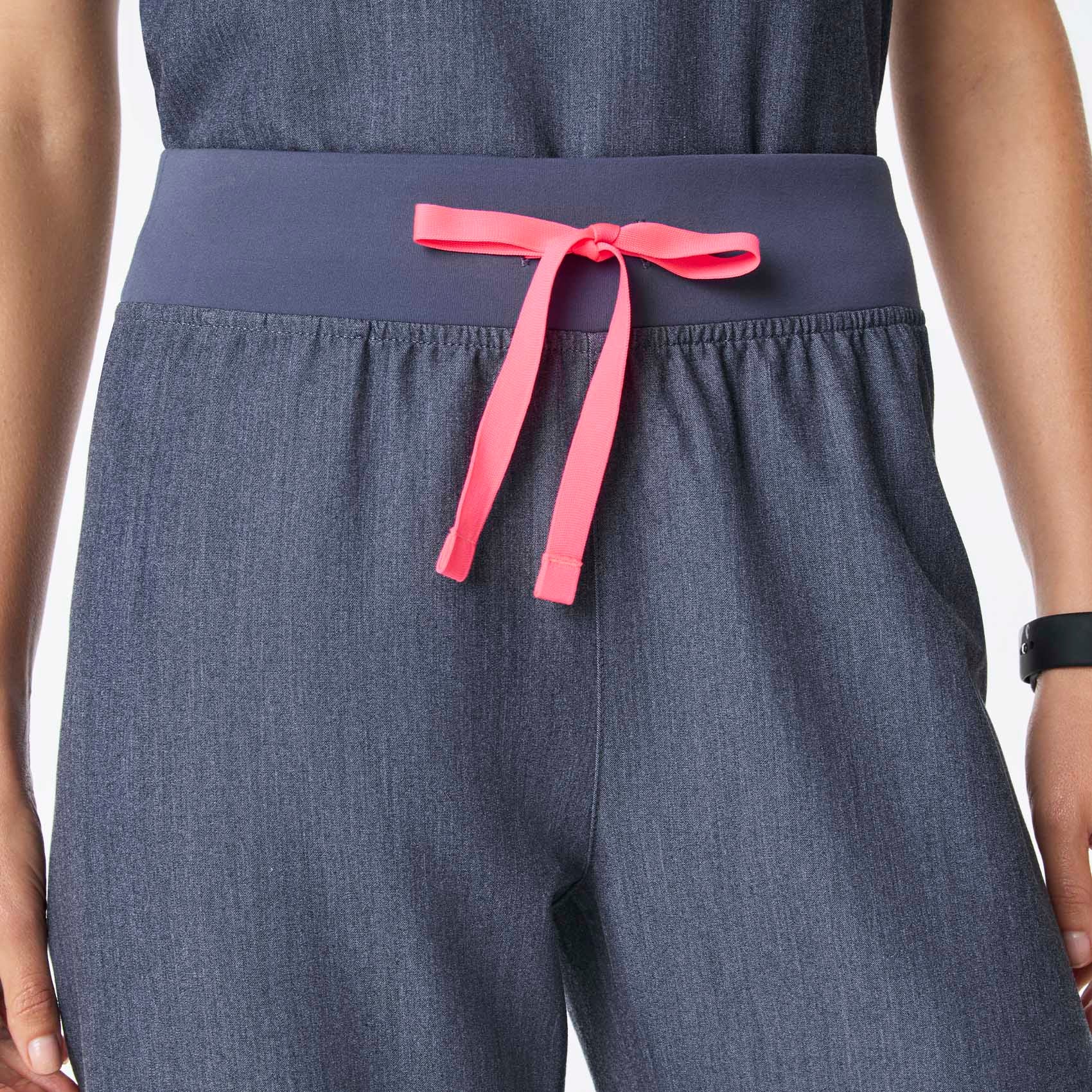women's Heather Denim High Waisted Livingston - Petite Basic Scrub Pant™ - Image 5