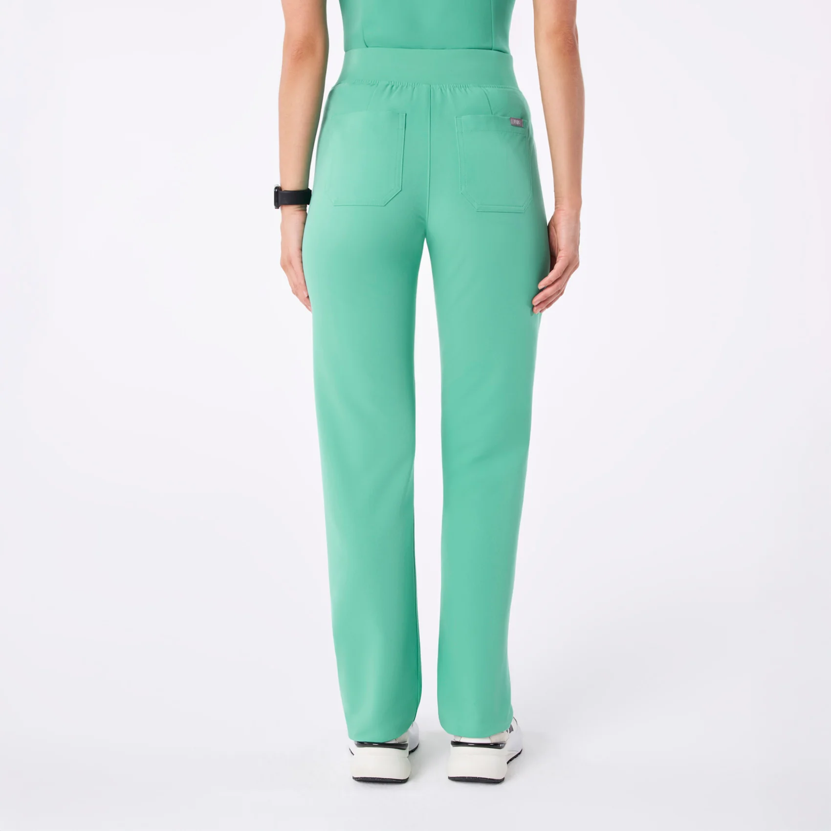 women's Surgical Green High Waisted Livingston - Basic Scrub Pant™ - Image 4
