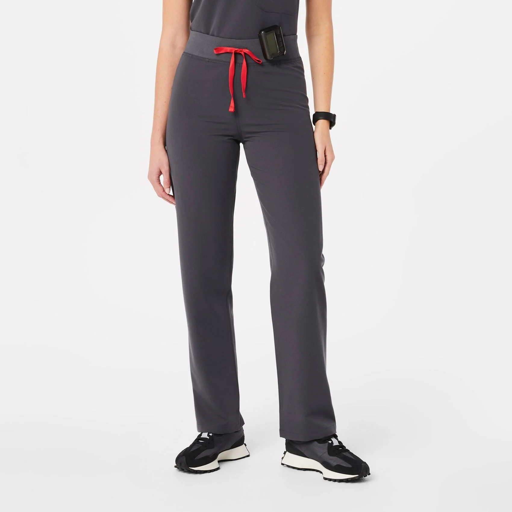 women's Charcoal High Waisted Livingston™ - Tall Basic Scrub Pants (3XL - 6XL) - Image 6