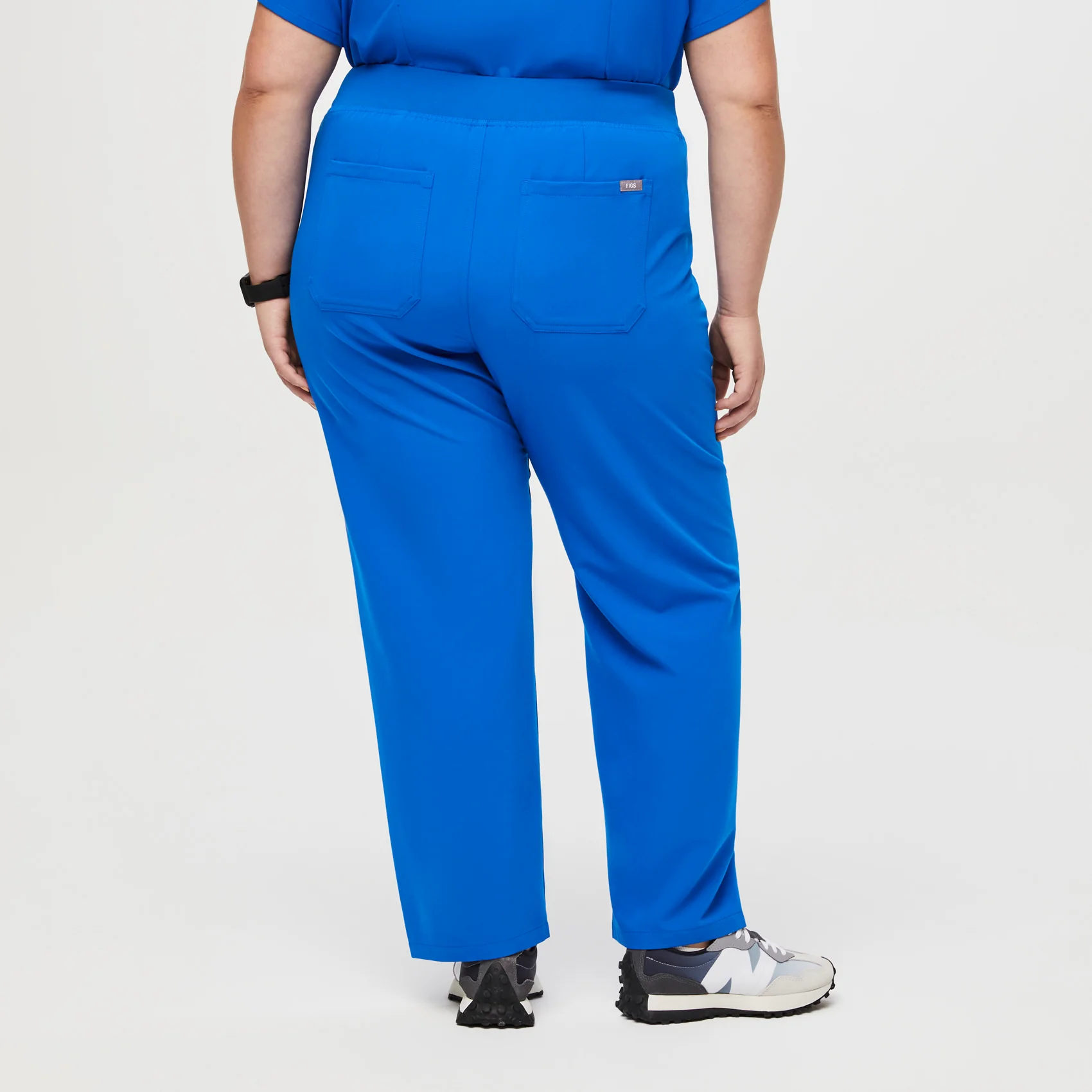 women's Royal Blue High Waisted Livingston™ - Tall Basic Scrub Pants (3XL - 6XL) - Image 4